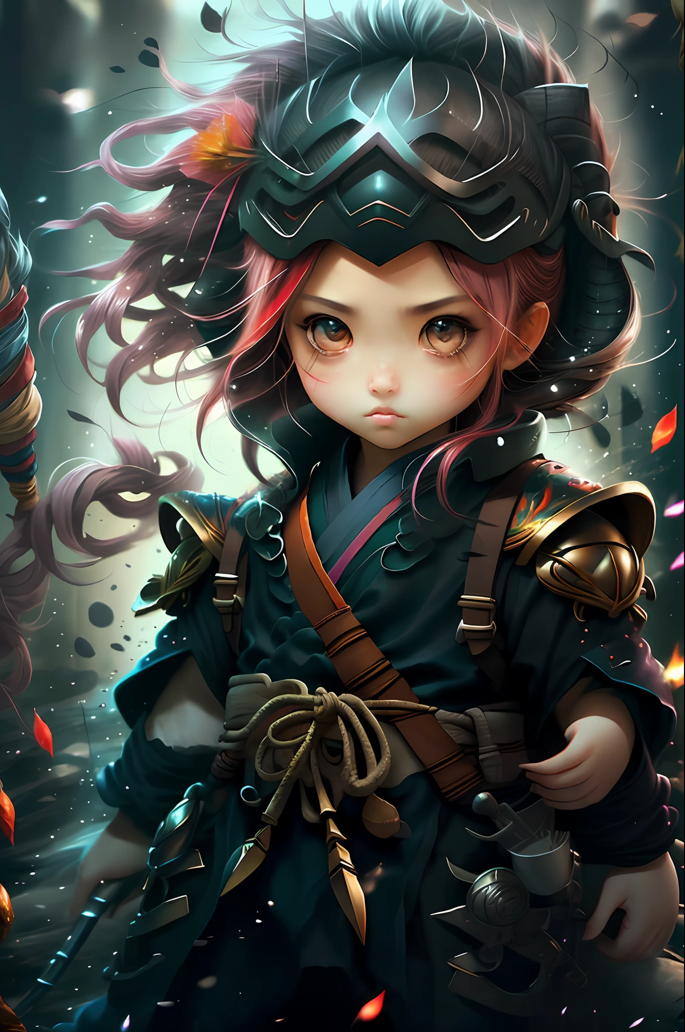 ninja,sword,character,Chibi,real,art, explosion,
yang08k, photography, beautiful, colorful,realistic,
masterpieces, top quality, best quality, official art, beautiful and aesthetic,