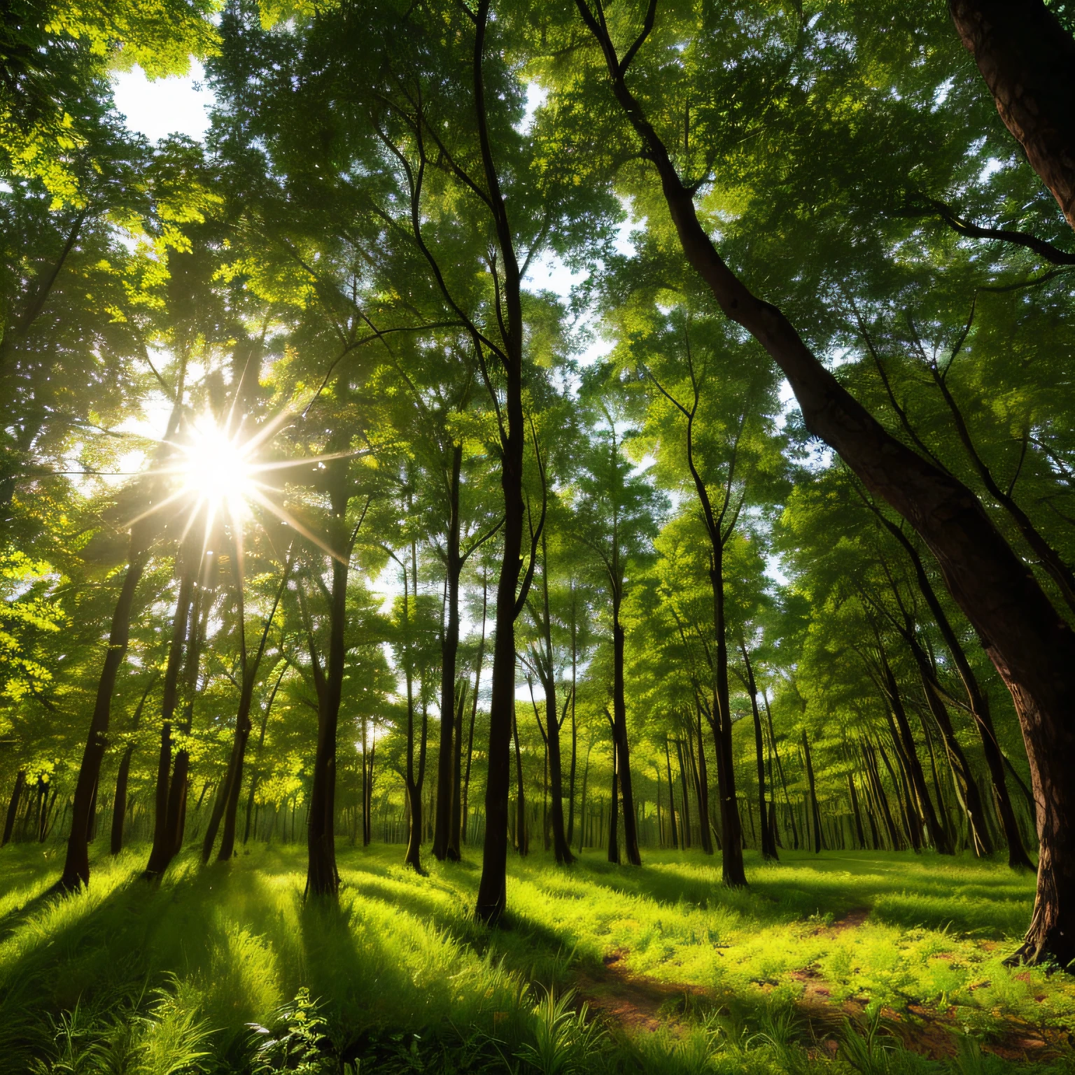 Forest Light through the leaves --auto