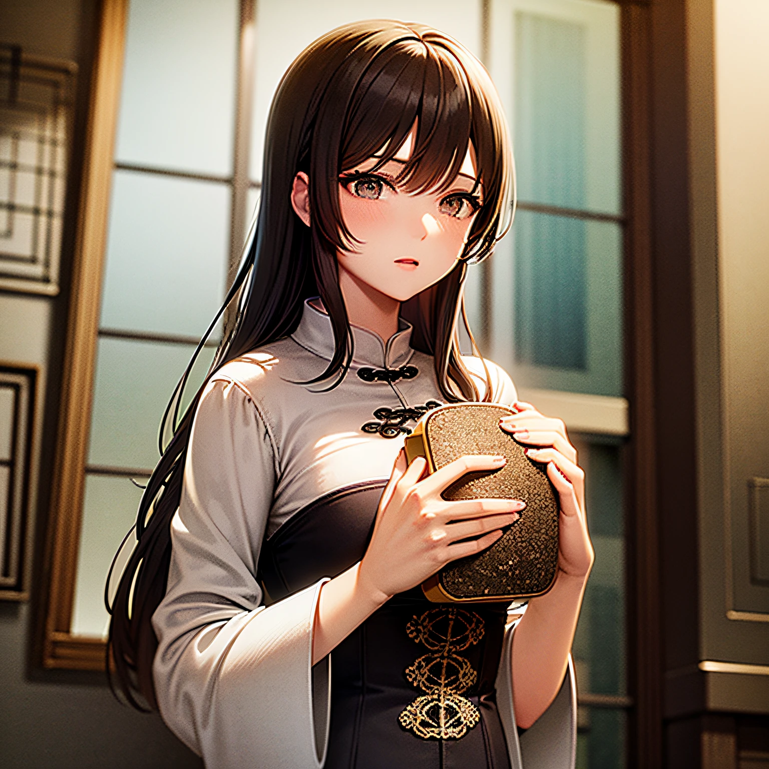 "This month,What kind of scenery was it in the eyes of the ancients?With the help of a stable diffusion model,Create a stunning photo、High-definition CG images with great artistic value,It contains mysterious and beautiful ancient Chinese style,The theme is the scene under the moon,It contains traditional culture and the spirit of the times。The picture should be poetic,Recreate beautiful moments that shine through history and culture,It presents a modern sense of fashion and artistic charm,It creates a poetic artistic conception。Add detailing,Lens adjustment and use of light and shadow,Make the picture more profound,be vividly portrayed,Intoxicating。” --auto
