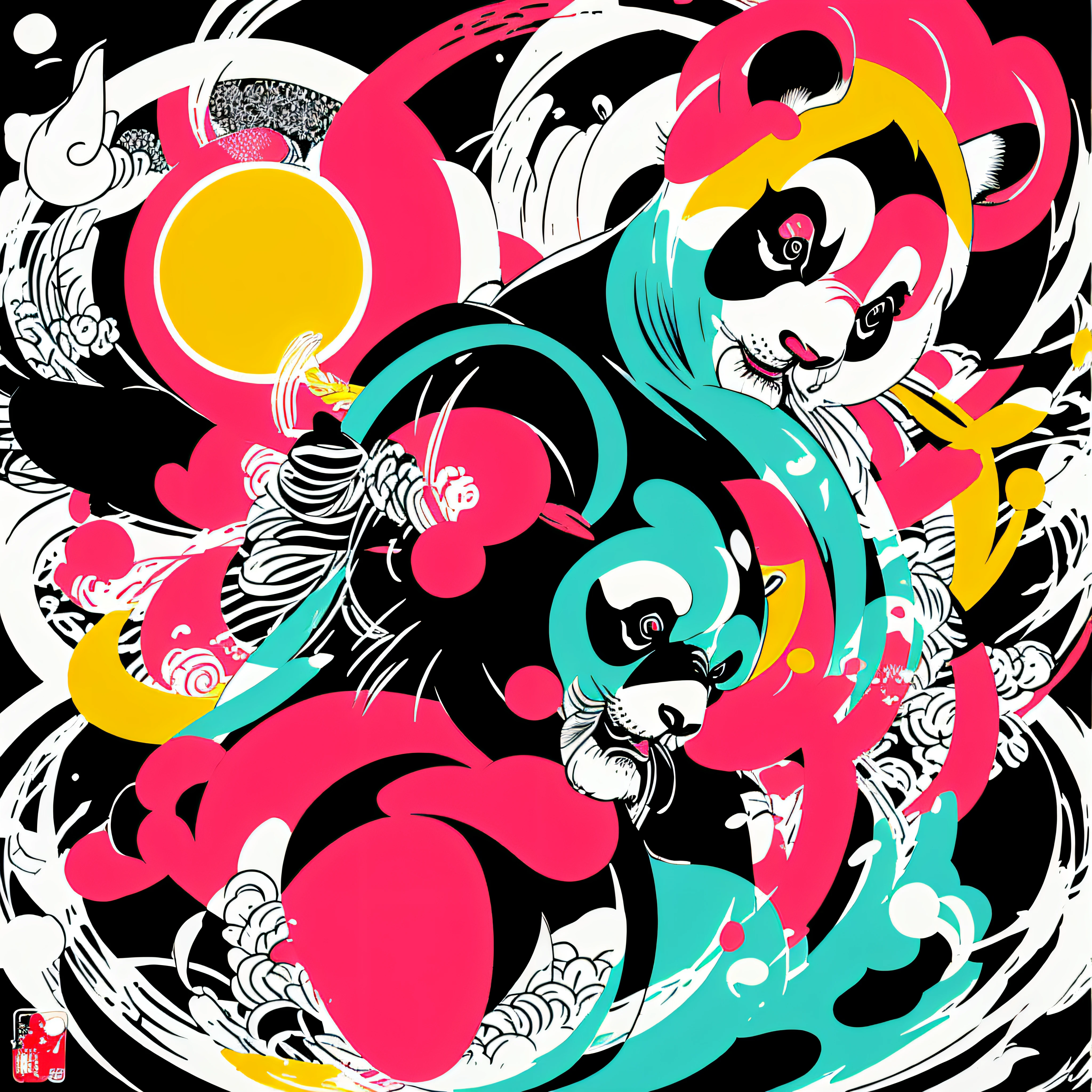 A striking painting that follows Picasso's style and presents a dog in a composition of primary colors and abstract elements.. The bold strokes and vibrant colors characteristic of Picasso's style combine to create a dynamic and energetic image.. El perro, Reinterpreted with geometric and distorted shapes, It becomes a central element that evokes a sense of vitality and playfulness.. Los colores primarios, como el rojo, el amarillo y el azul, highlight the simplicity and visual strength of the composition. En general, esta pintura abstracta en el estilo de Picasso nos invita a apreciar la creatividad y la libertad expresiva del arte moderno, challenging traditional conventions and showing us new ways of interpreting reality. --auto