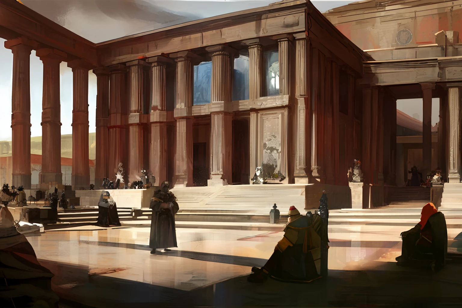 Q version of the game Ancient scene