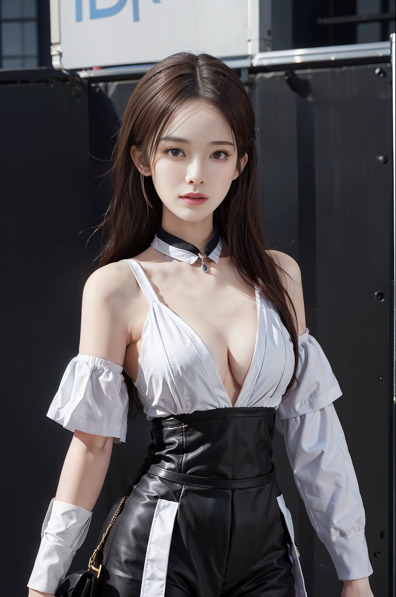(in the darkness nigth:1.6),Surrealist portraits of women by David Hockney and Alphonse Mucha,Fantasyart,photographrealistic,动态照明,art stations,poster for,Volumetriclighting,Very detailed faces,8 k'',Award-Awarded,,1girll,In the dark,deepshadow,low tune,cowboy lens,(flightattendantuniform:1.4),long whitr hair,whaite hair,A half body,Terminal,Bigchest,high qulity,k hd,