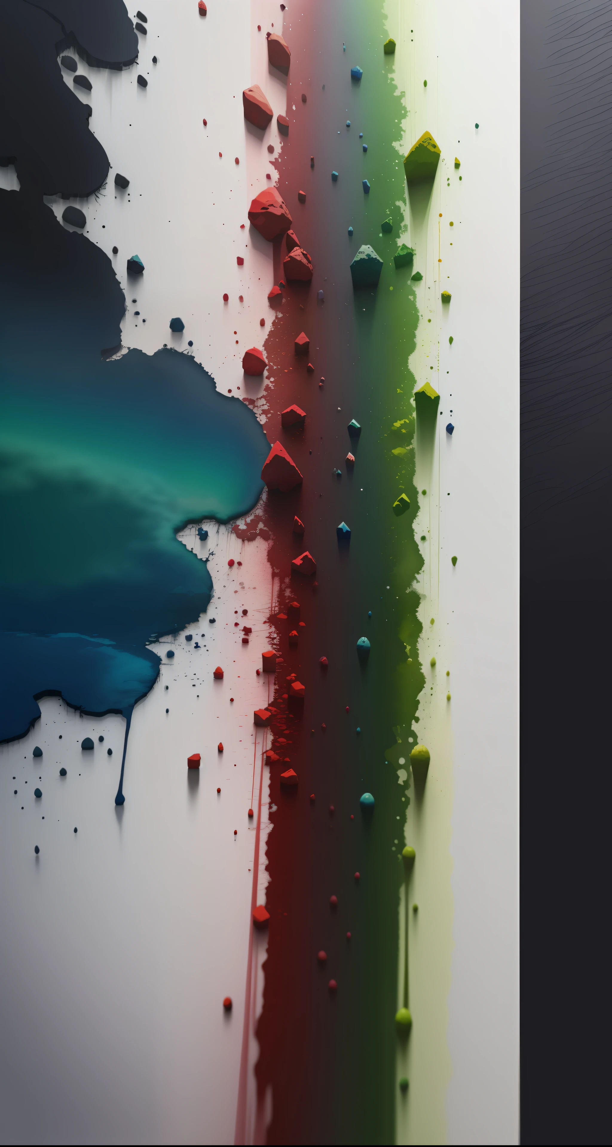 3d watercolor abstract,dark background,high resolution,high quality,colorful,green,red,blue