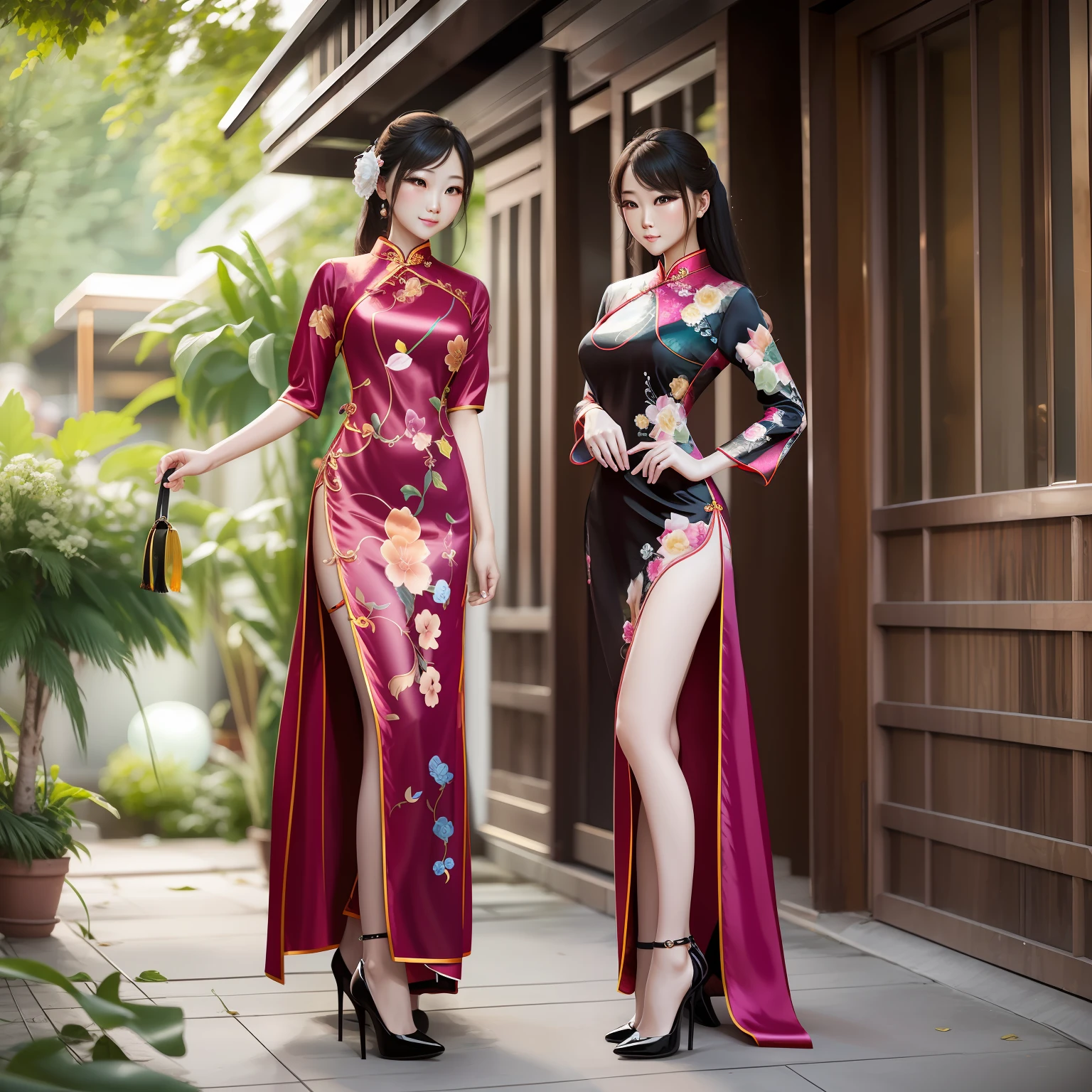 A luxurious and elegant cheongsam girl,Elegant and sophisticated beauty --auto