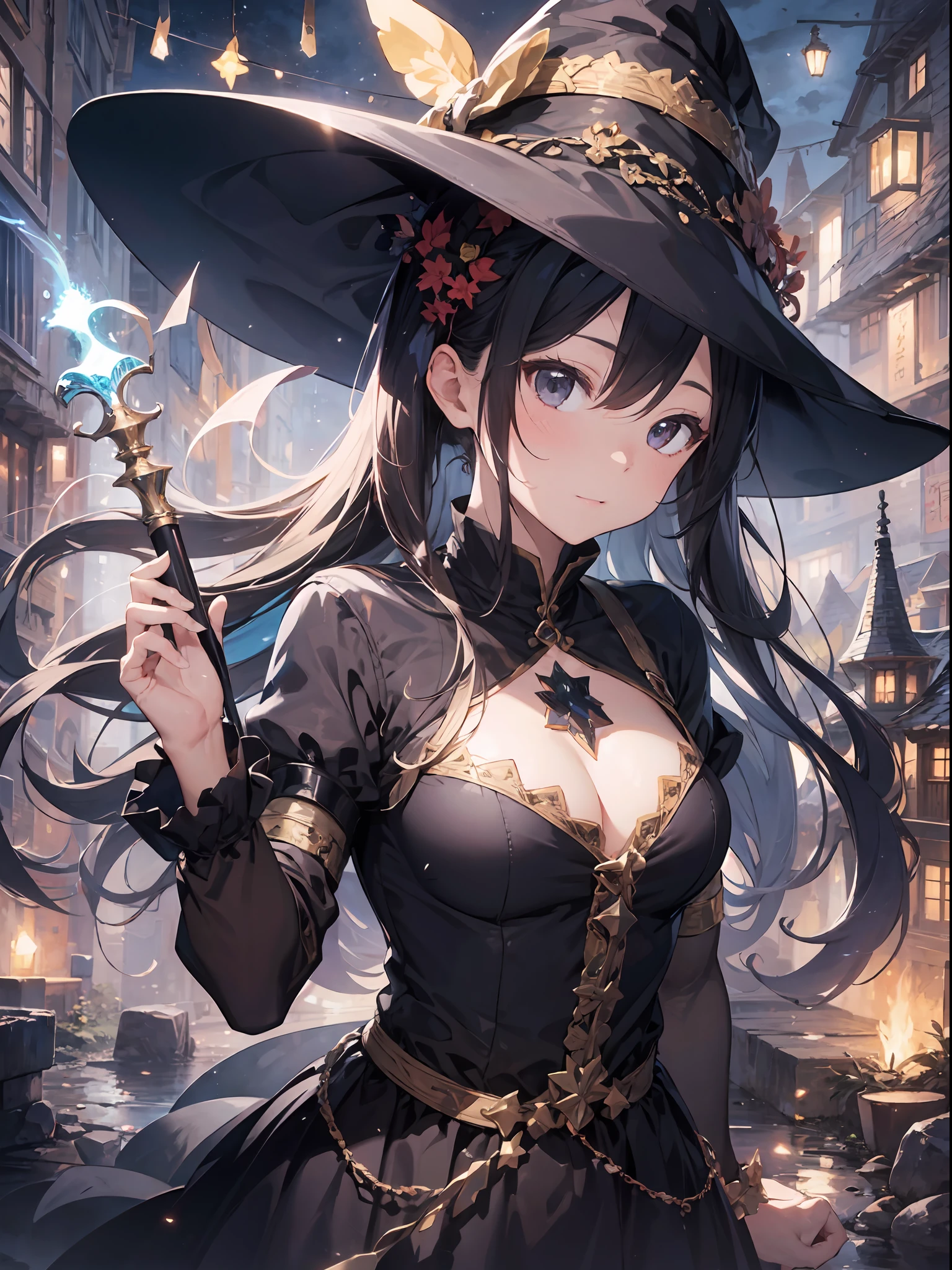(Master Masterpiece、best quality、highestres、offical art、Beautifully Aesthetic:1.2)、(Master Masterpiece、best quality、best quality、offical art、Beautifully Aesthetic:1.2)、(Master Masterpiece、best quality、best quality、offical art、Beautifully Aesthetic:1.2)、(1girls:1.3)、intensely detailed、(Fractal Art:1.3)、colorfully、highestdetailed、「Enchanting witch from another world」This painting titled、It depicts a captivating beautiful witch manipulating magic in the castle gardens without limits。The castle spreads out、The garden there is、It creates an atmosphere as if a door to another world has appeared..。
Standing at the center is、Beautiful witch in a sophisticated dress。His face is meticulously drawn.、He has a profound expression on his face, as if he strongly wishes for something.。In her hand is a luxurious wand.、From that wand is emitting mighty magical powers。 The magic cast is、It was released as an explosive force from the tip of the wand.、The energy that reverberates through the garden as a beam of colorful light is very powerful.、A beam of light makes a large trajectory in the sky。
The charm of this painting is、The mighty and enchanting beauty of the witch、ve、It skillfully captures the mystique of the garden.。 、And the witch's facial expressions and movements are very realistic.、It has the power to draw the viewer into the place。
Moreover、the light and shadow production is also stunning。The beam of light emitted by the cane is、Illuminate the gardens and castle、pure、Creates a sense of distance from the visual light source to the witch.。Quality produces realistic images、It can convey visual beauty and story appeal at the same time。
This is、Not only visually appealing works、It is a work that further enriches the visual experience by drawing a story.。 」We are thinking about the theme to the fullest。The images are very realistic and、Very detailed and、Must be a high resolution 16k。Sony F and 24-105mm f / Use a Sony Alpha 4 mirrorless camera with 1G OSS lenses。ISO sensit