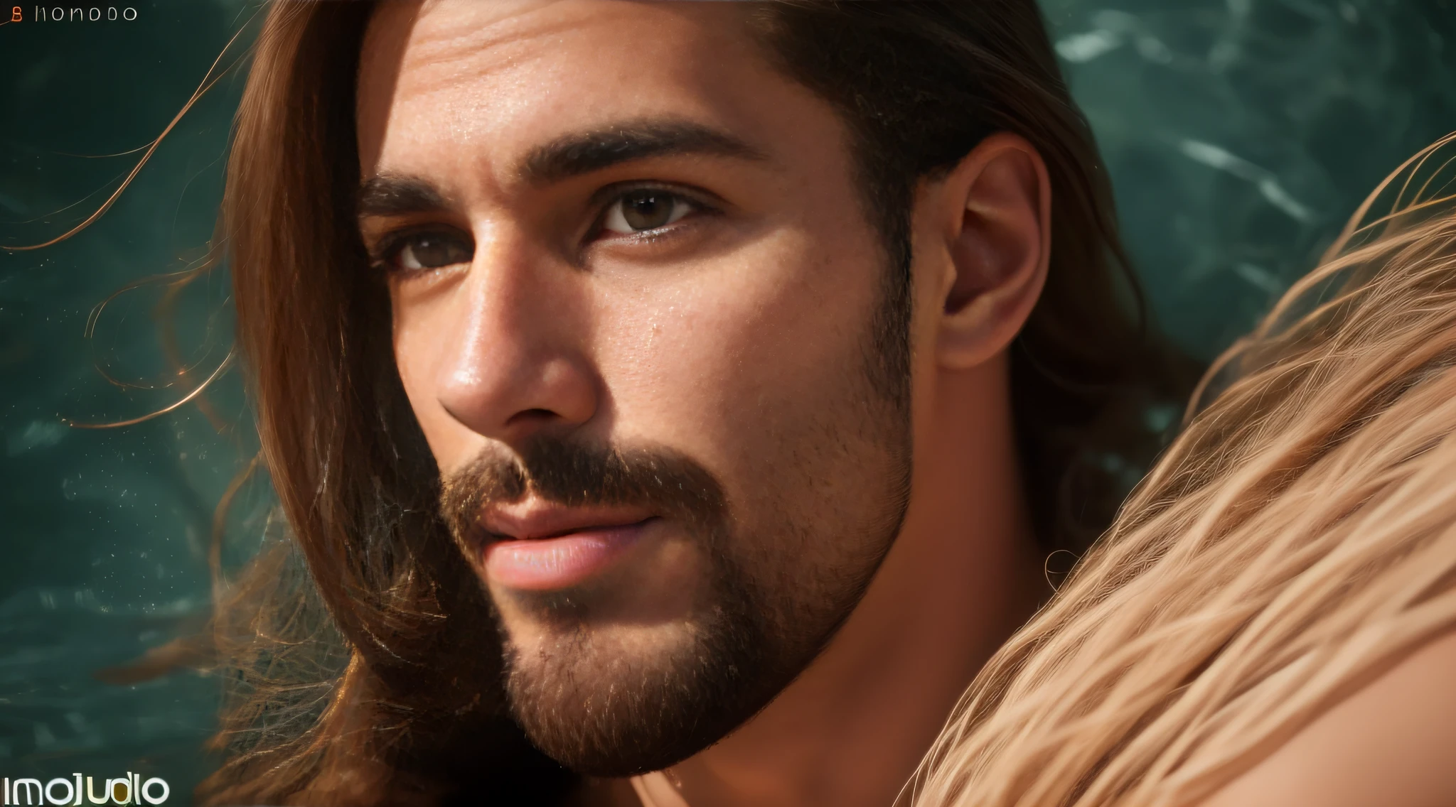 Homem de 30 anos do Egito, barbado, muito bonito, looking-into-camera, imagem detalhada, UHD, 8k, bem iluminado