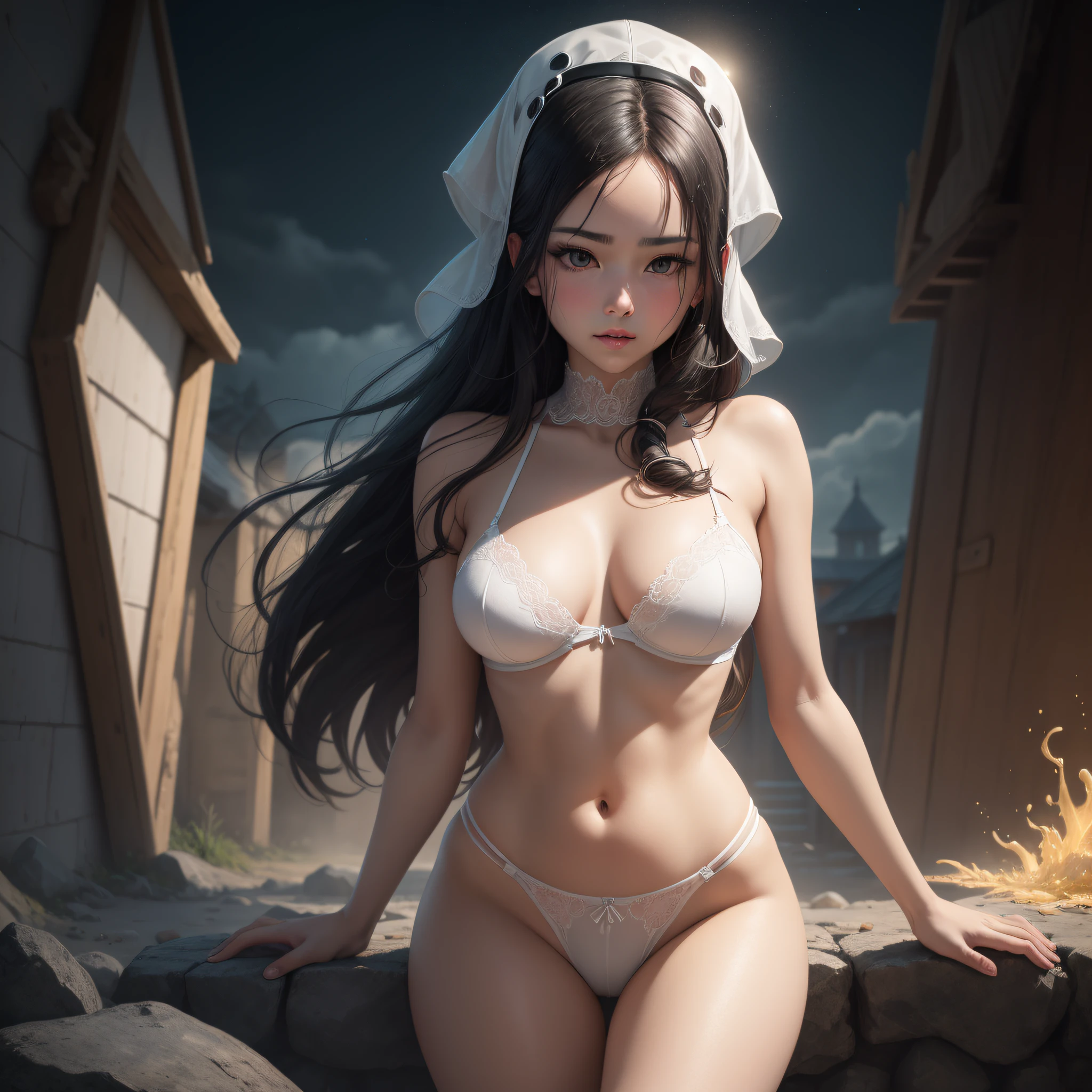(8K, RAW photo:1.2), Best quality, 超高分辨率,Dramatic angle,(fluttering detail color splash), (illustration),(((1 girl))),(Bare breasts),(Long hair),(rain:0.9), (head gear:1.4),There is an ancient palace beside the girl,Erotic lingerie openwork lace,(focal point),colored ink drawing,(Splash color),Splash color,(((Colorful))),(sketching:0.8) , Masterpiece, Best quality, beautiful painted, High level of detail,(Denoising:0.6),[Splash ink],((ink refraction)), (Beautiful detailed sky),Moon,highly,A detailed,(Masterpiece, Best quality, Extremely detailed） CG unity 8k wallpaper，tmasterpiece，Best quality at best，ultra - detailed），（Stone garlic）， --auto