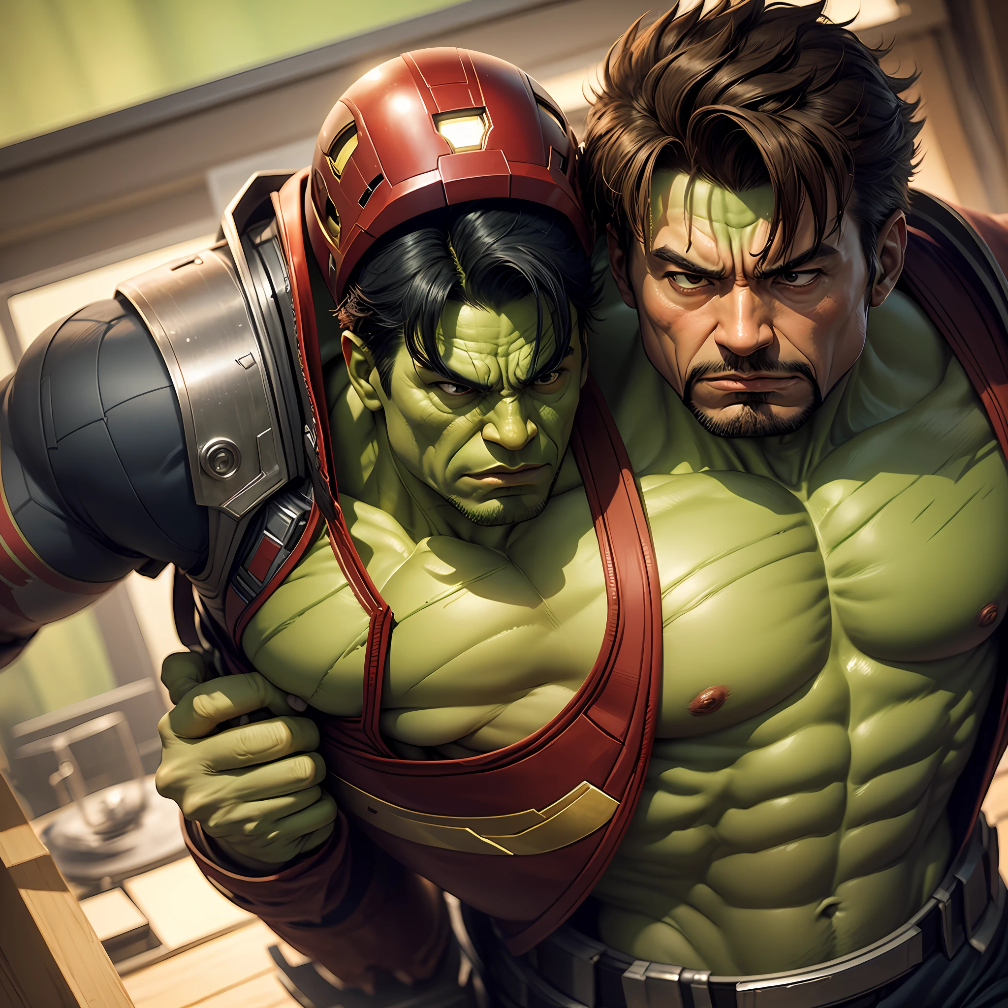 The combination of Iron Man and Hulk has a Chinese Taoist feel --auto
