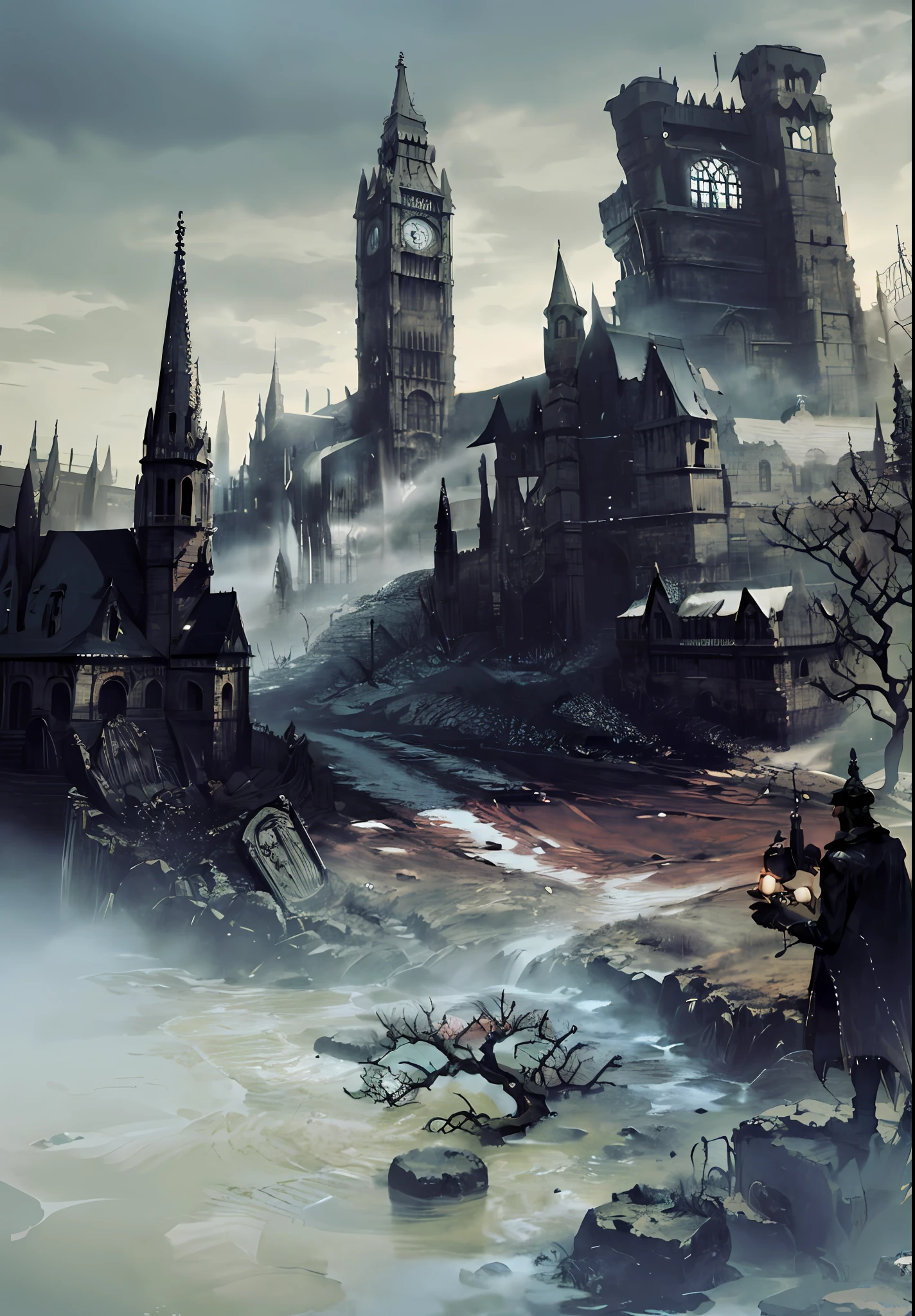 Bloodborne, docter:1.5,monster,city:1.1, 1men:1.2,solo:1.2