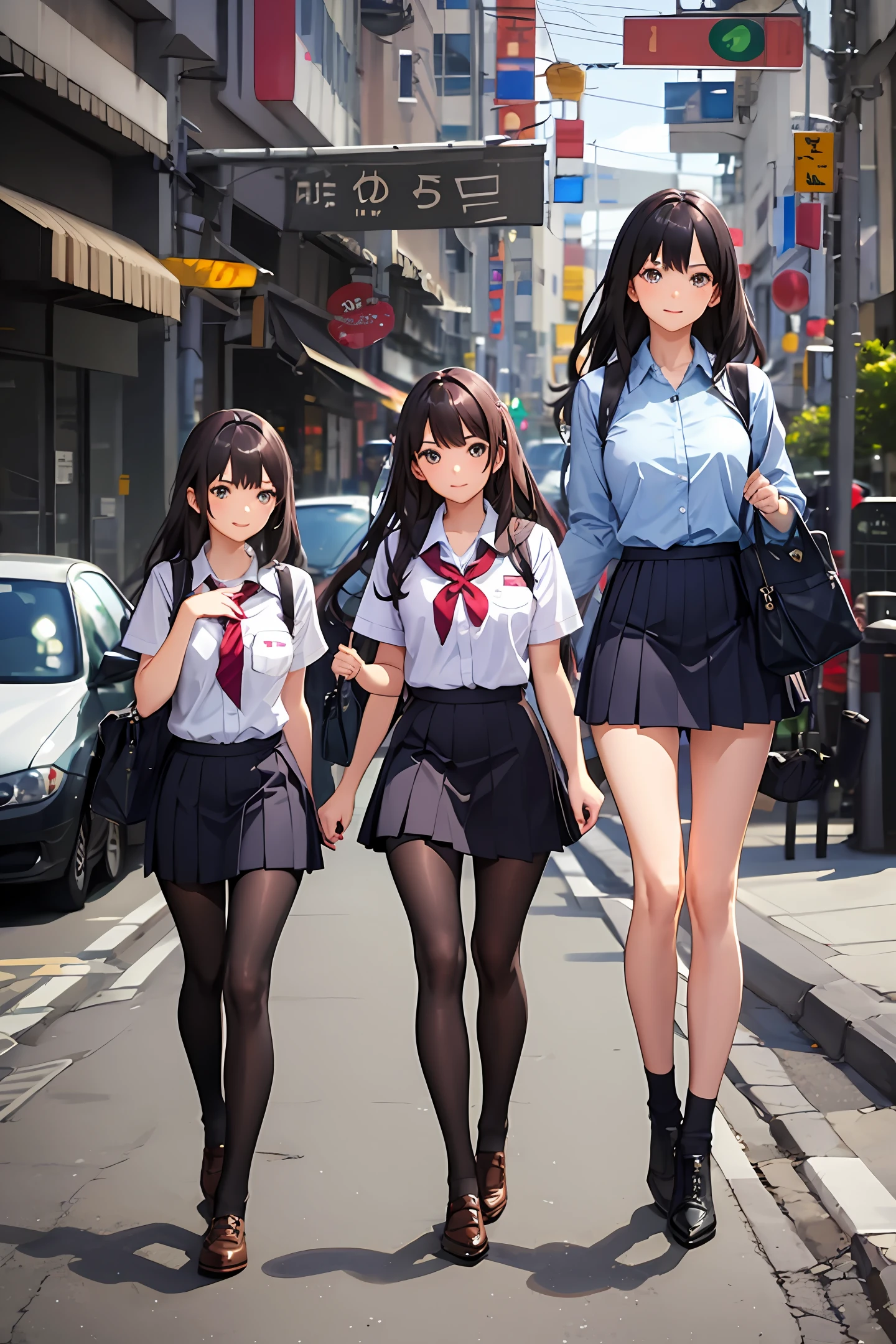 schoolgirls，Superskirt，squatt，Leggings
