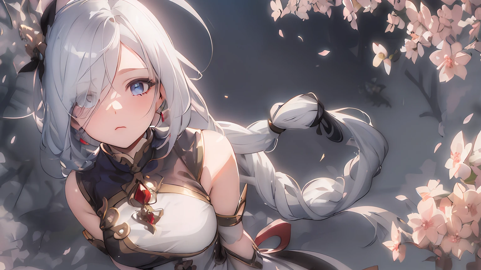 (tmasterpiece:1.2), extreme hight detail, (Konacha style:1.3), Ultra HD 8K, Beautiful blue eyes and white hair(faeries:1.2),(Fantasy long dress:1.1),(Foresters:1.1), Ethereal woods, Ethereal atmosphere, Light blue layered light, number art。 --auto