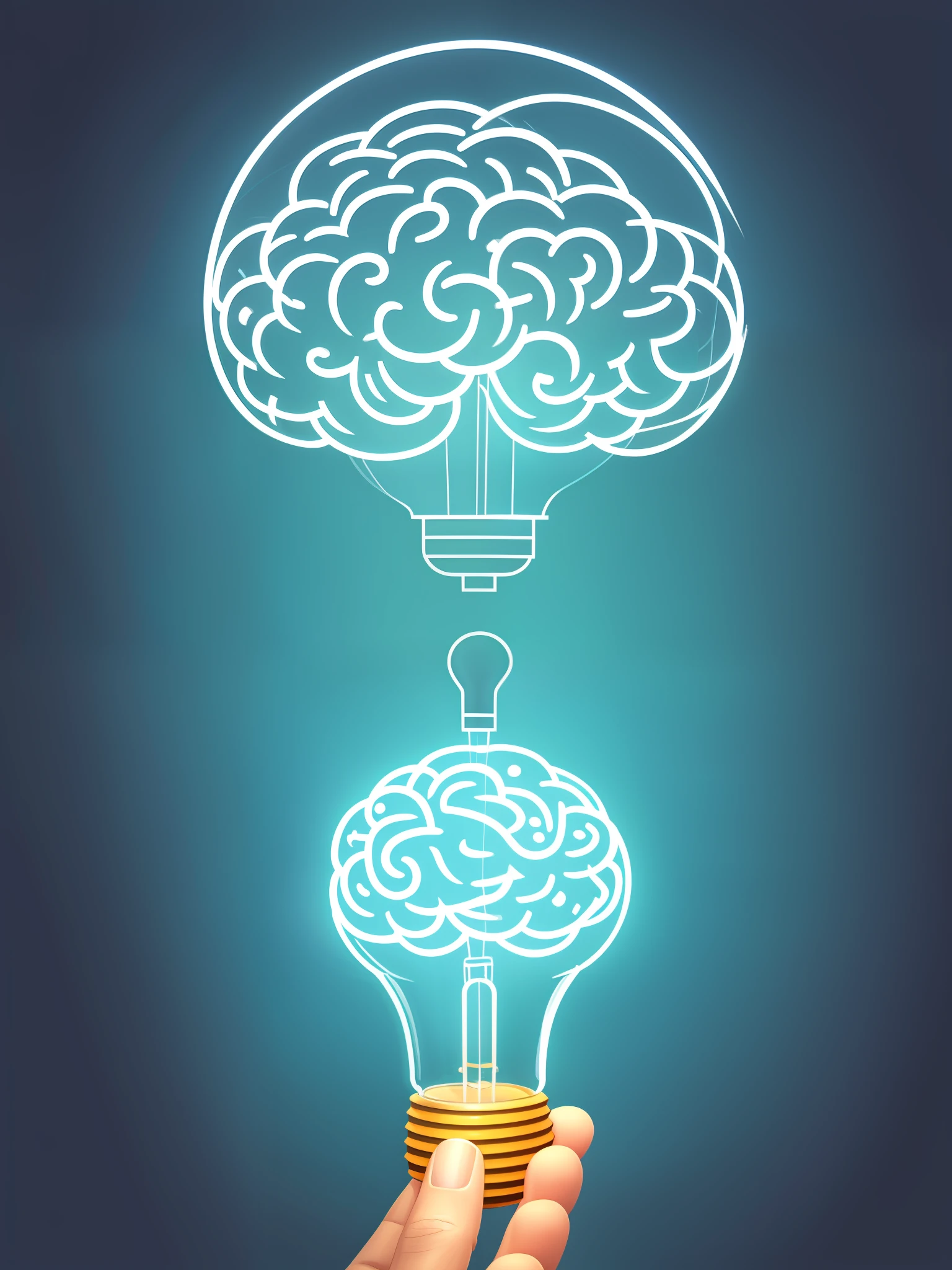 lamp with a drawing of a brain inside, Hiper realista,conhecimento intenso, Directed by: Adam Marczyński, Esclarecedor, electric brainstorm, Brains, Brainstorm, inteligence, featuring brains, big brain, blue brain, inspirado em Heinz Edelman, design inteligente, criatividade, homem inteligente, Luz no topo, concept illustartion, bulb, wallpaper mobile