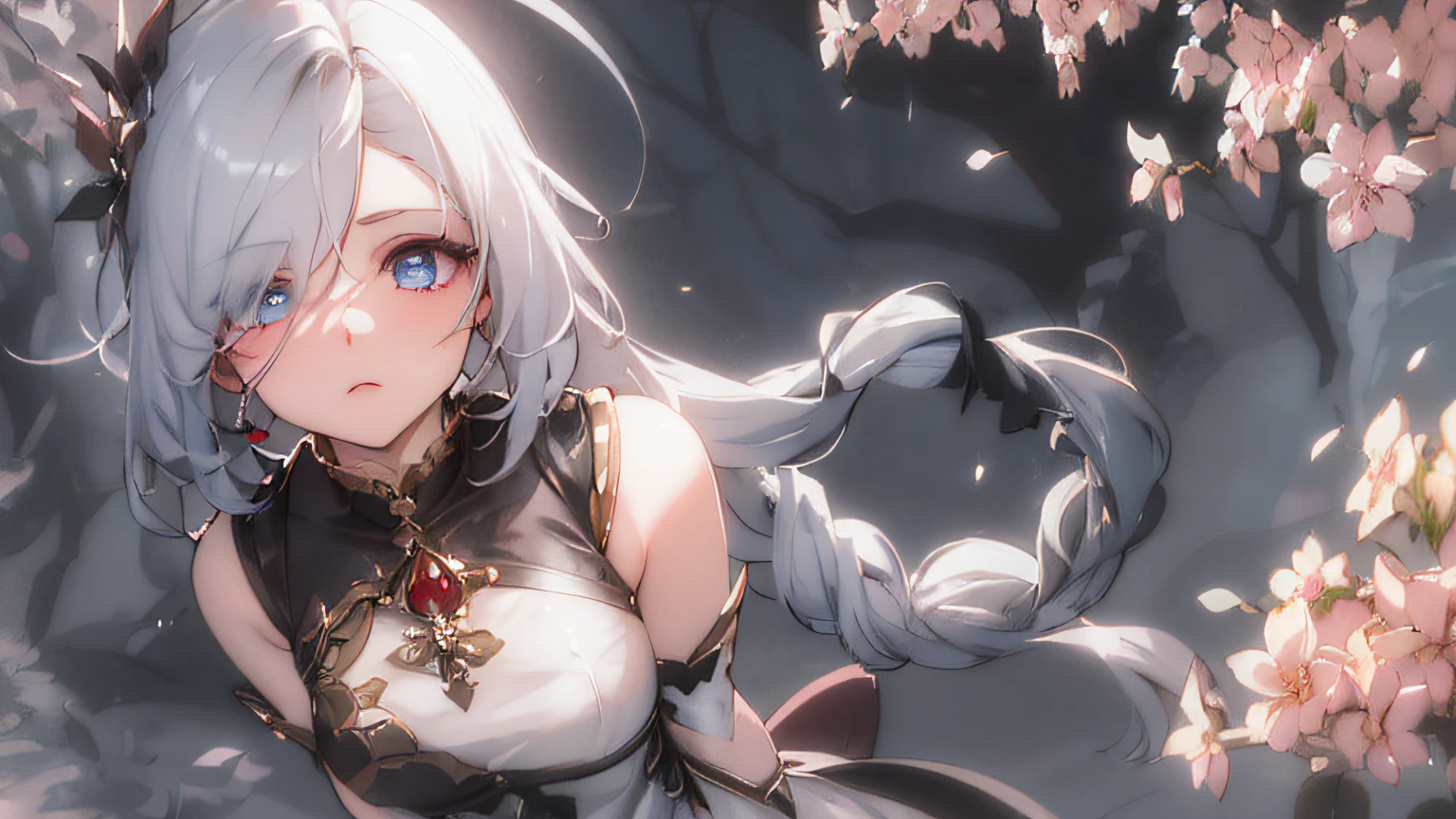 (tmasterpiece:1.2), extreme hight detail, (Konacha style:1.3), Ultra HD 8K, Beautiful blue eyes and white hair(faeries:1.2),(Dream dress:1.1),(Foresters:1.1), Ethereal woods, Ethereal atmosphere, Light blue layered light, number art。 --auto