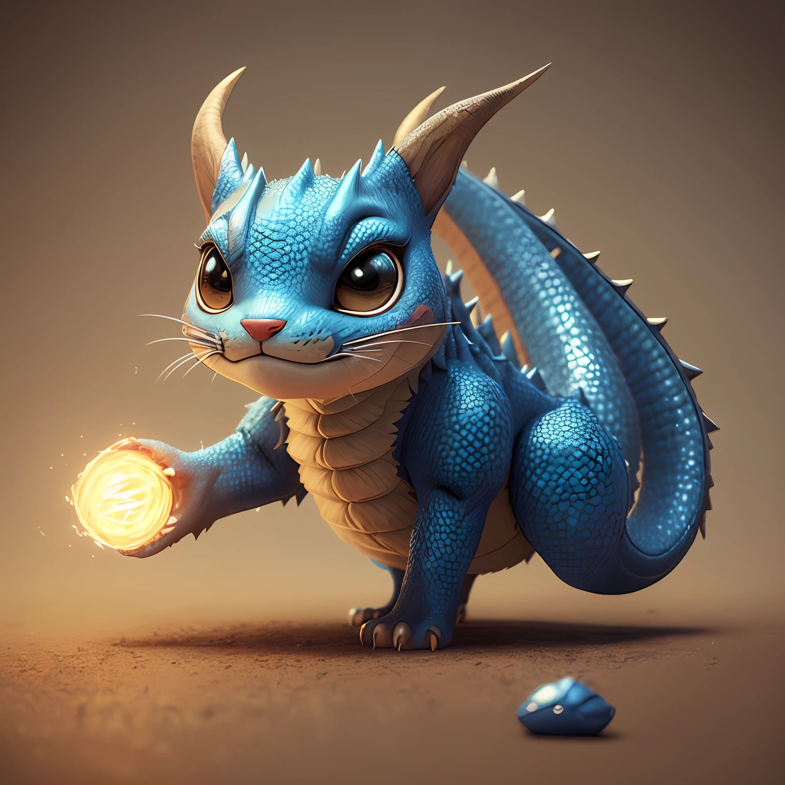 Gato DragonScaleAI, hiperrealista com olhos realistas e brilhantes cores diferentes cuidando de um rato pequeno, chibi, adorable and fluffy, desing de logotipo, desenho animado, cinematic lighting effect, arte vetorial 3D, charmoso, hand-drawn, pintura digital, obra-prima fotorrealista, isometric style, 4K分辨率, photorealistic render, limpeza altamente detalhada, soft-lighting, simple space backdrop --auto
