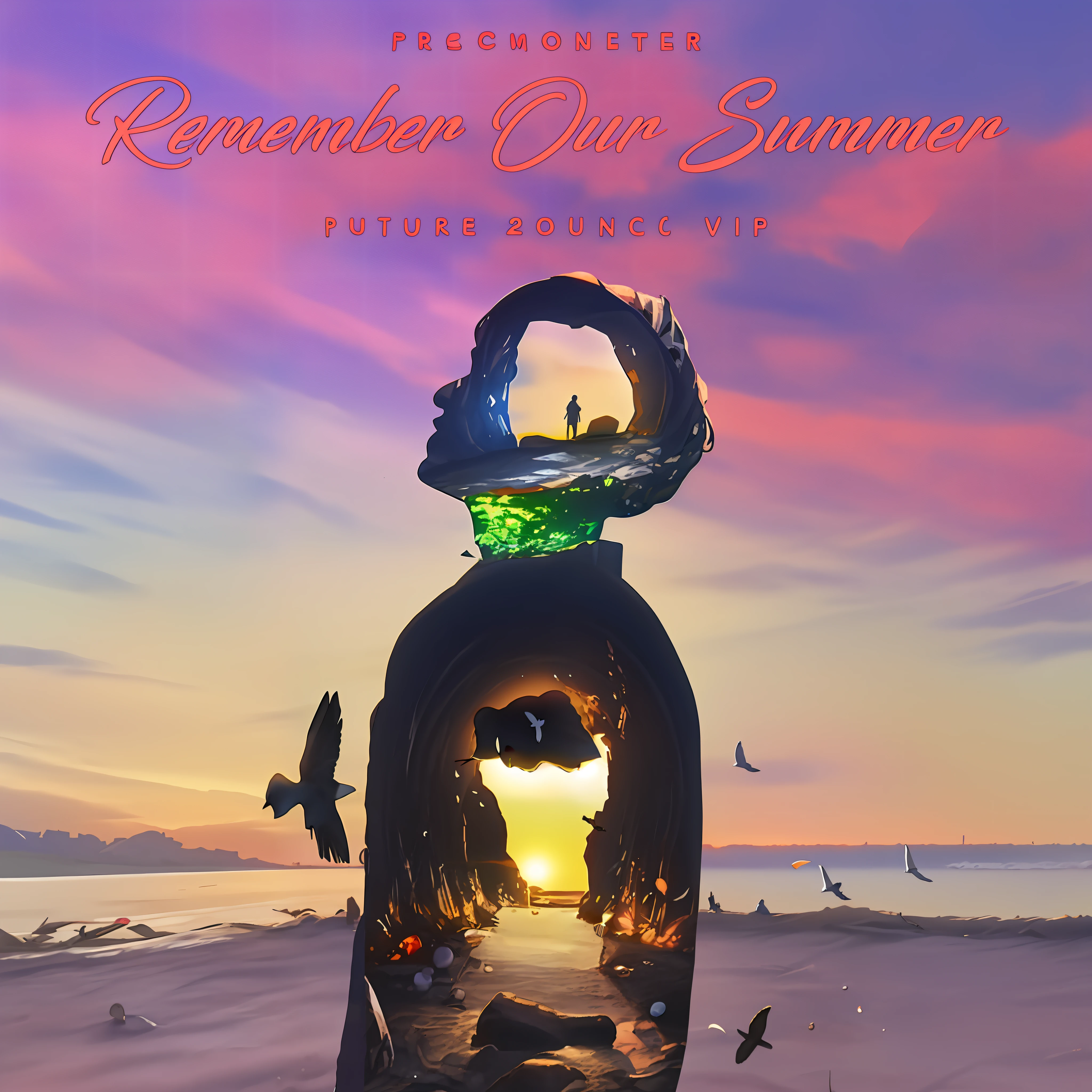 Image of Arafeld in a bottle,There is a bird inside, Summer, Official artwork, promotional, Summer sunshine, album covers!, Summer sun, poster for ; Summer, On a summer night, chillhop, 2018, 2 0 1 8, promo art, album covers, summer sunset, 2 0 1 9, 2019, Summer evening