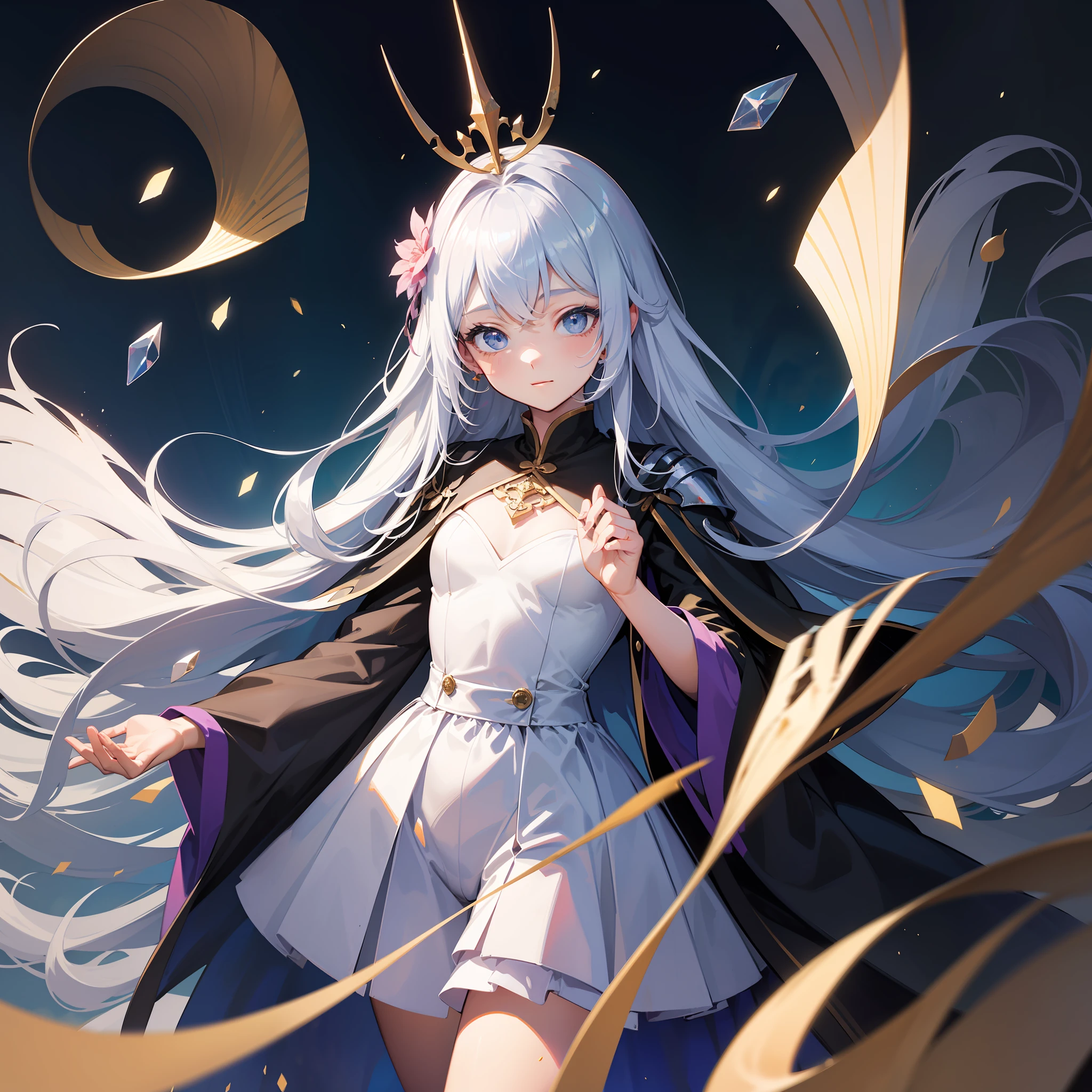 (magical alchemist: 1.5), (1girl in: 2.0), (Illustrations: 1.3), (Best Quality: 1.3), (official concept art: 1.2), (outline: 1.2), (dynamic pose and angle: 1.6), (Looking at Viewer: 1.4), (4k wallpaper: 1.2), (limited tone: 1.8), (Cinematic Light: 1.2), (tchf: 1.1), (all intricate: 1.2), (flat-colors: 1.7), *//*, (Beautiful detailed eyes: 1.5), (medieval knight: 1.5), ukiyoe painting,chaos color hair,Anime coloring,colorful touch ,masutepiece,colorful light particles,powder light,watercolor paiting,