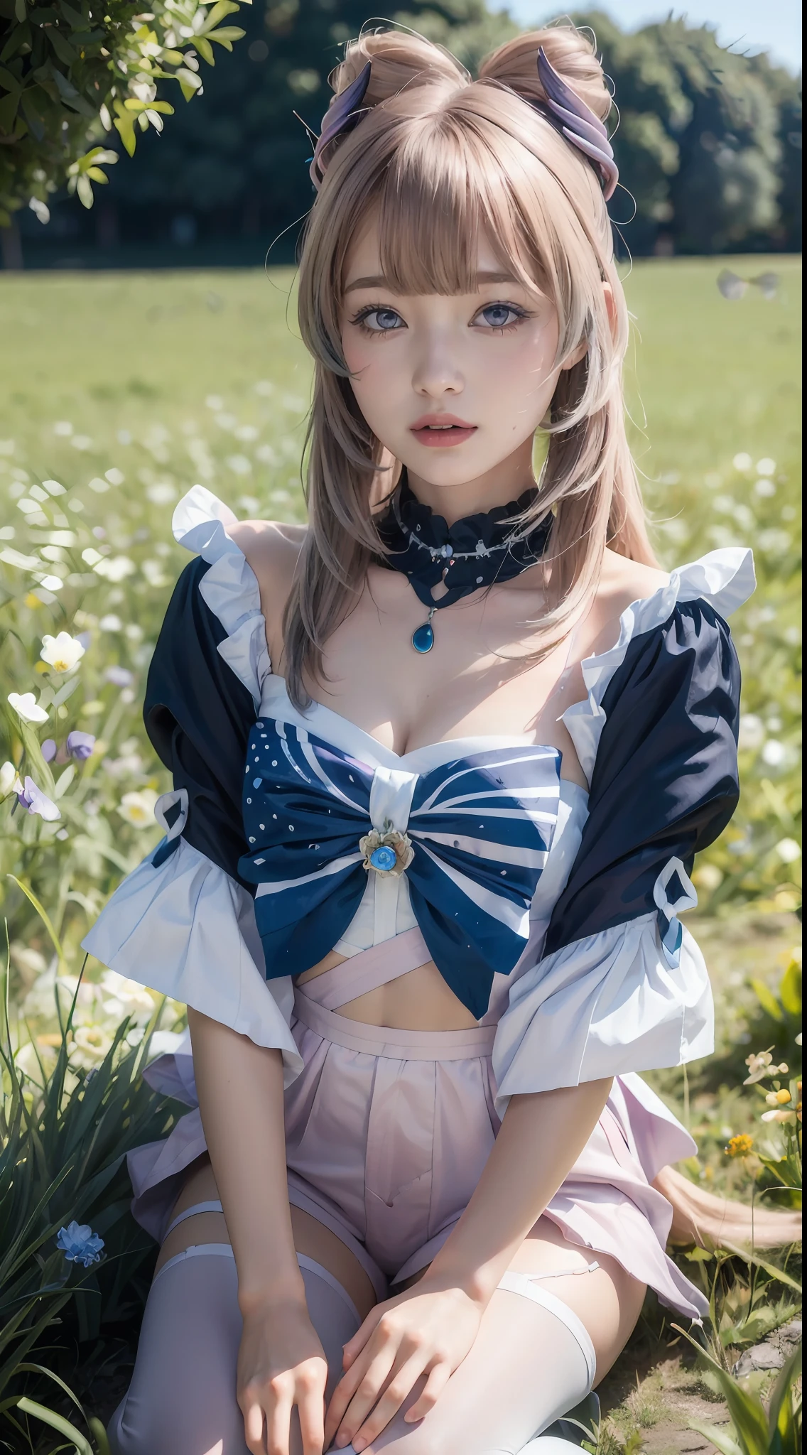 ultra high res, (photorealistic:1.4), raw photo,16K,
(solo,1girl,li:1.2),
Flower field, flower, butterfly, kokomidef, kokomirnd,