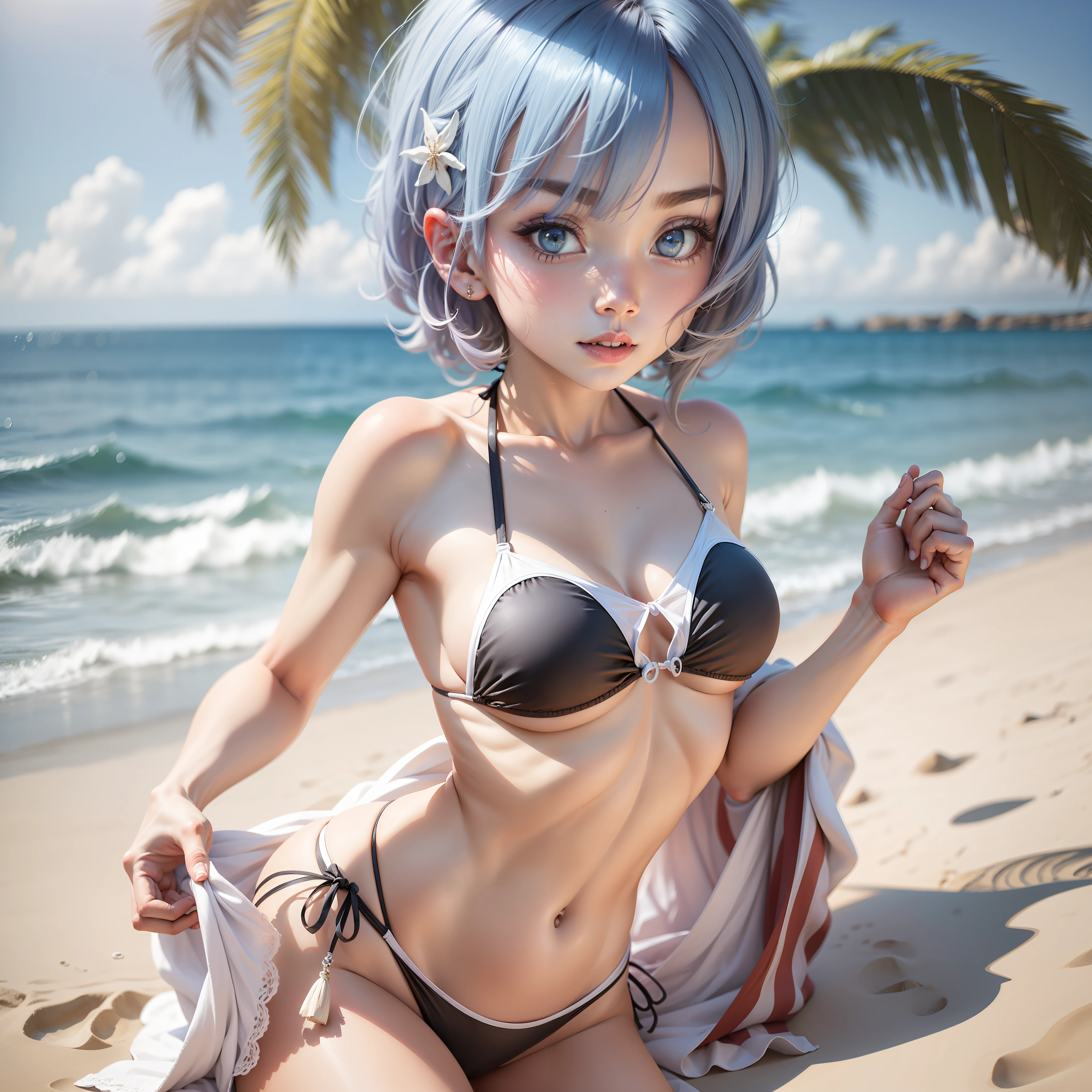 Bikini Rem seaside temptation