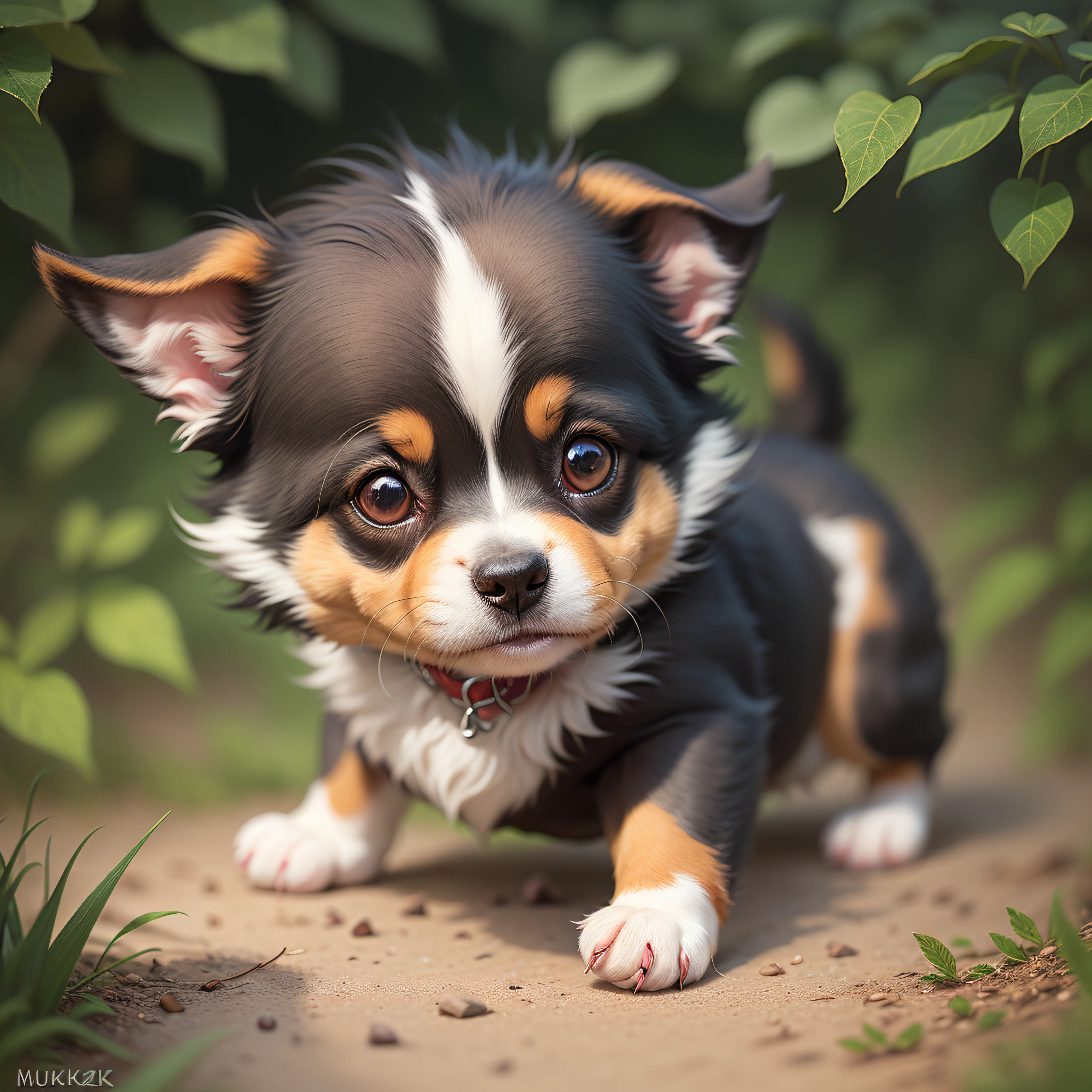 Introduction and presentation of the main character, Murzik, a small and adorable dog jack russell without a mother