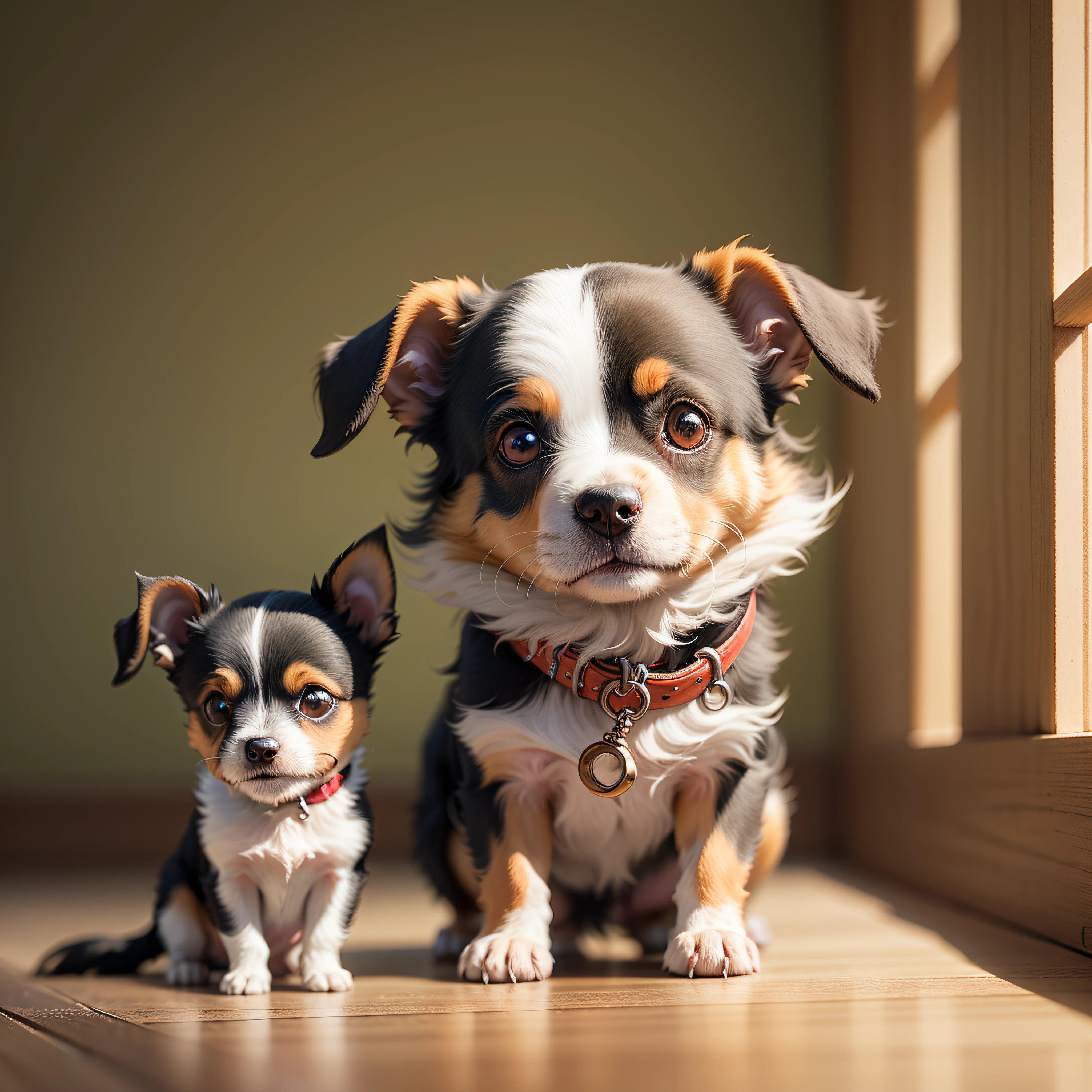 Introduction and presentation of the main character, Murzik, a small and adorable dog jack russell without a mother