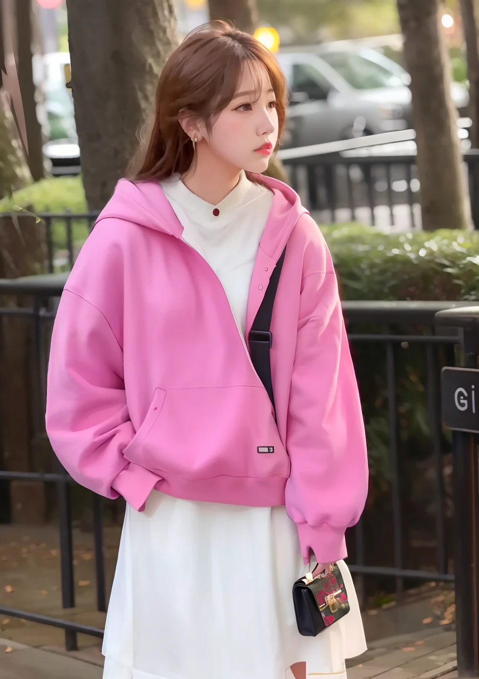 Girl in pink JK,
