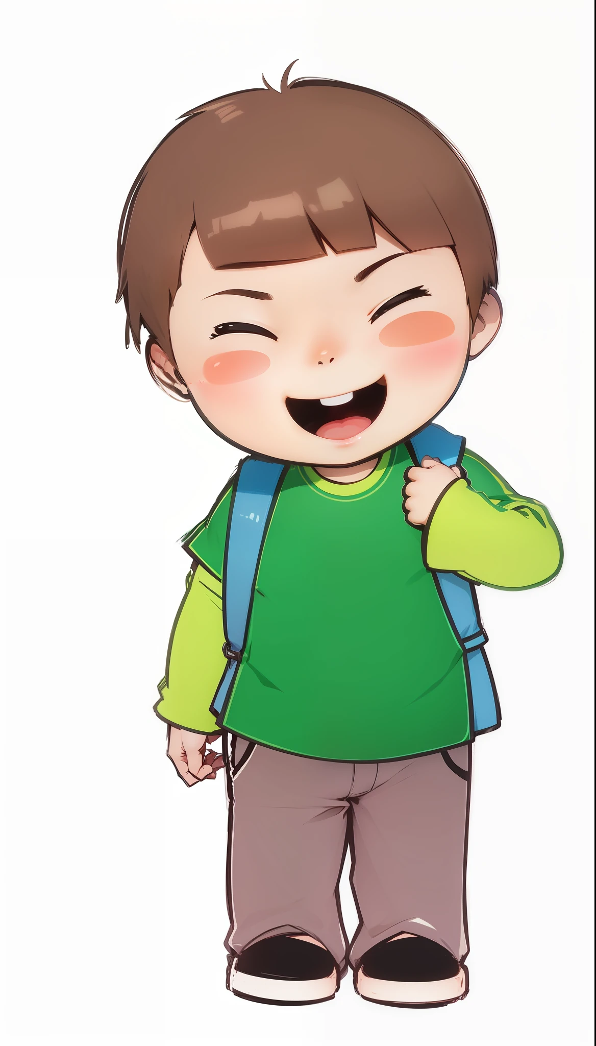 Desenho estilo anime donghua, desenho digital, sorridente, meigo, obra prima, cores vibrantes