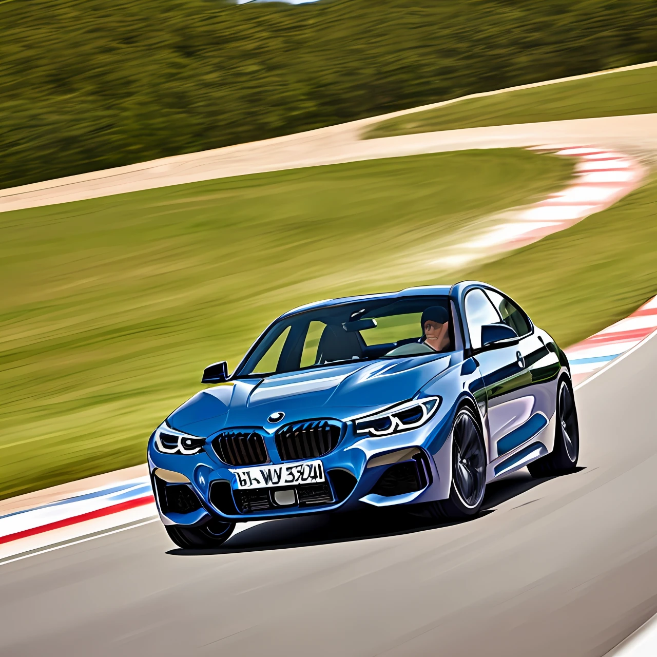BMW A new BMW with a galloping speed
