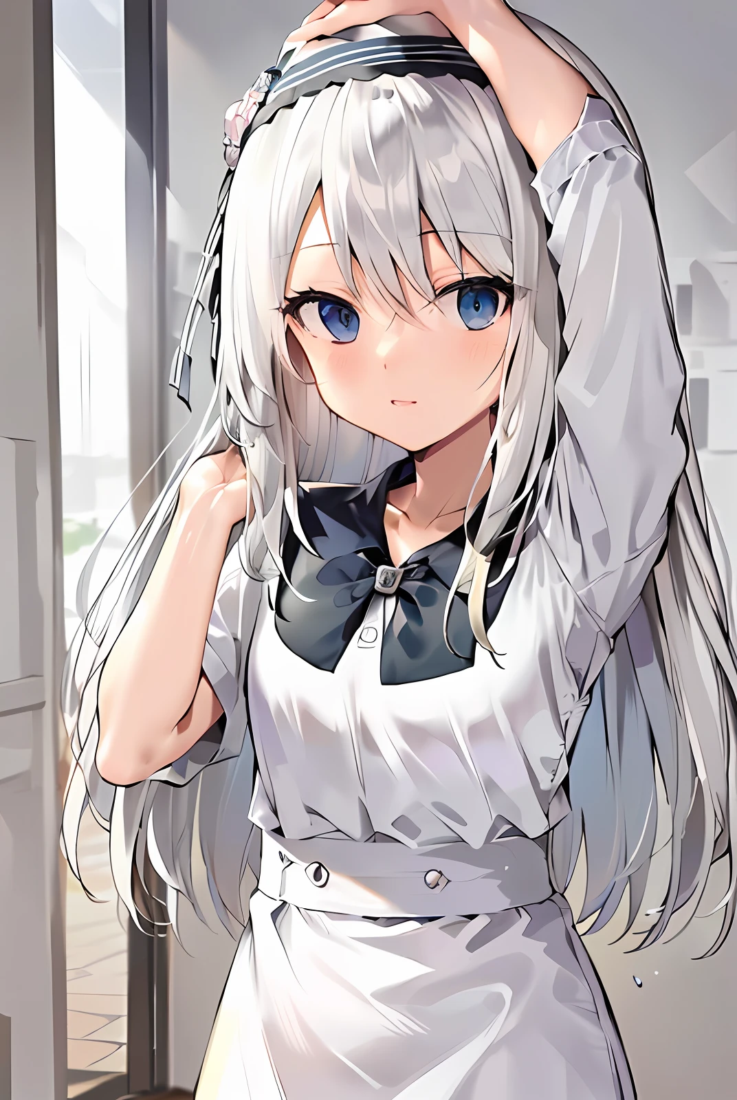 Kelly cute white hair