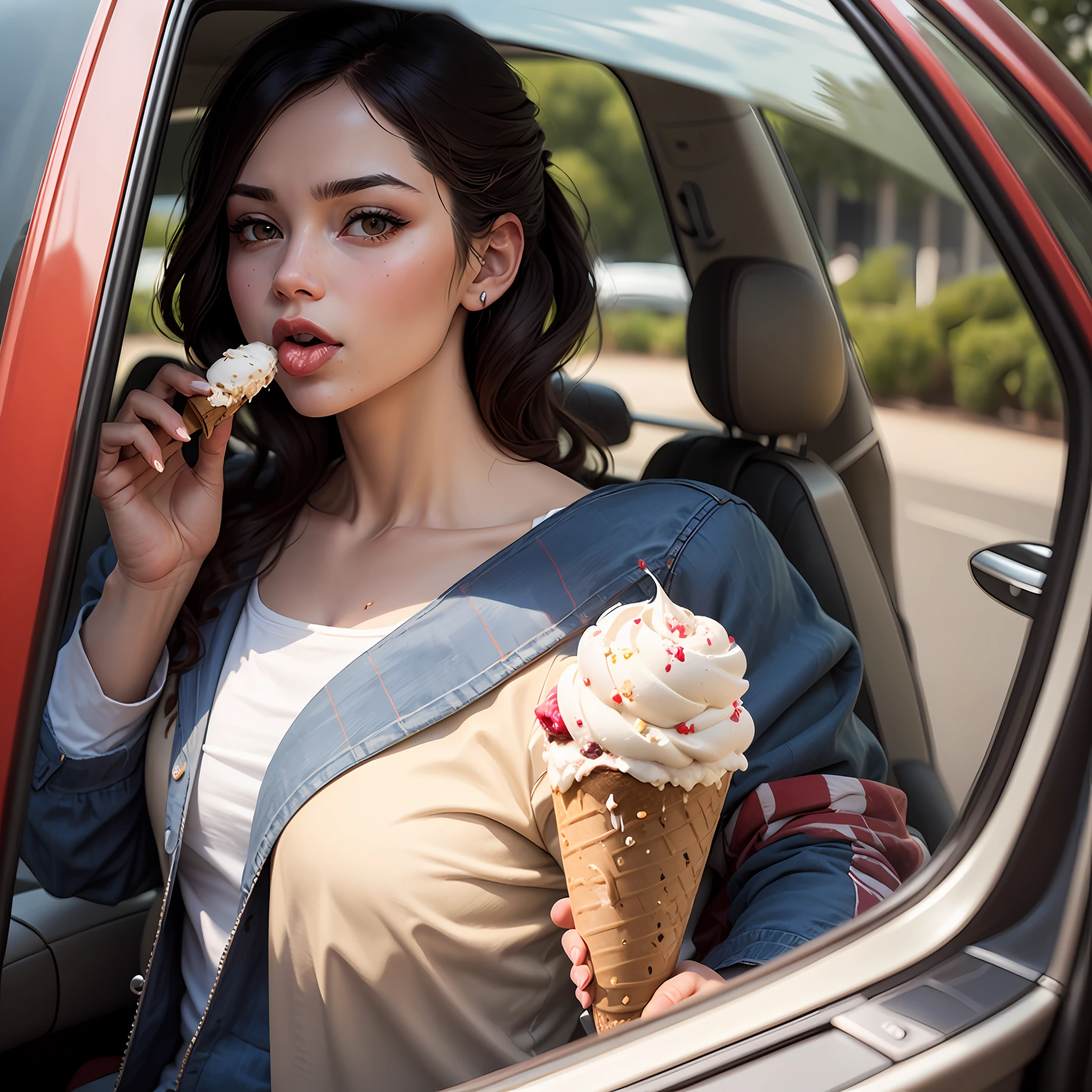 Trump eats ice cream --auto