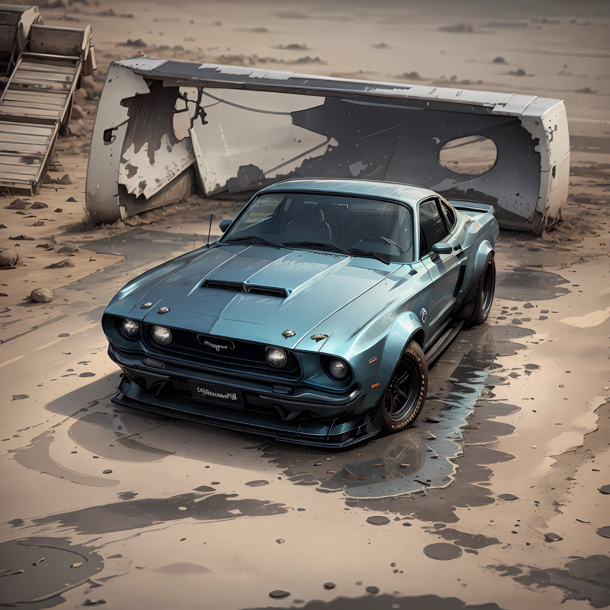 graph design, DESIGN PLANO, 1968 Ford Mustang Prateleira Preta, Respingos de aquarela, limpo altamente detalhada, Obra-prima fotorrealista, fotografia profissional, carro realista, fundo abstrato de aquarela, isometric, vetor de cor vibrante, foco nítido, volumetric mist, 8k UHD, DSLR, alta qualidade, grain of film, Fujifilm XT3 with high-definition realism