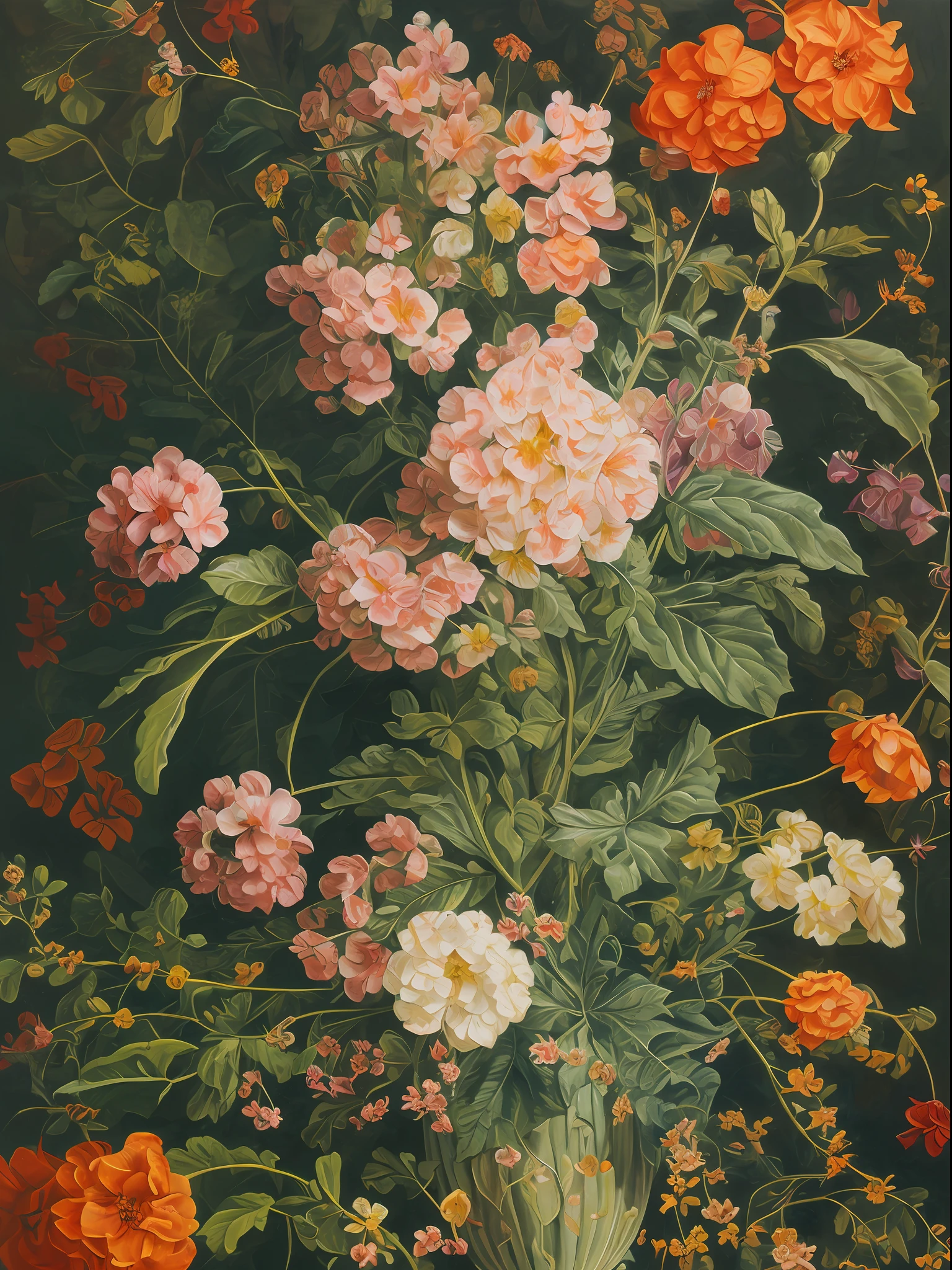 Absurd, ultra-detailed, high quality, masterpiece, Gloxinia flower , Pierre-Joseph Redouté art style , art detail painting