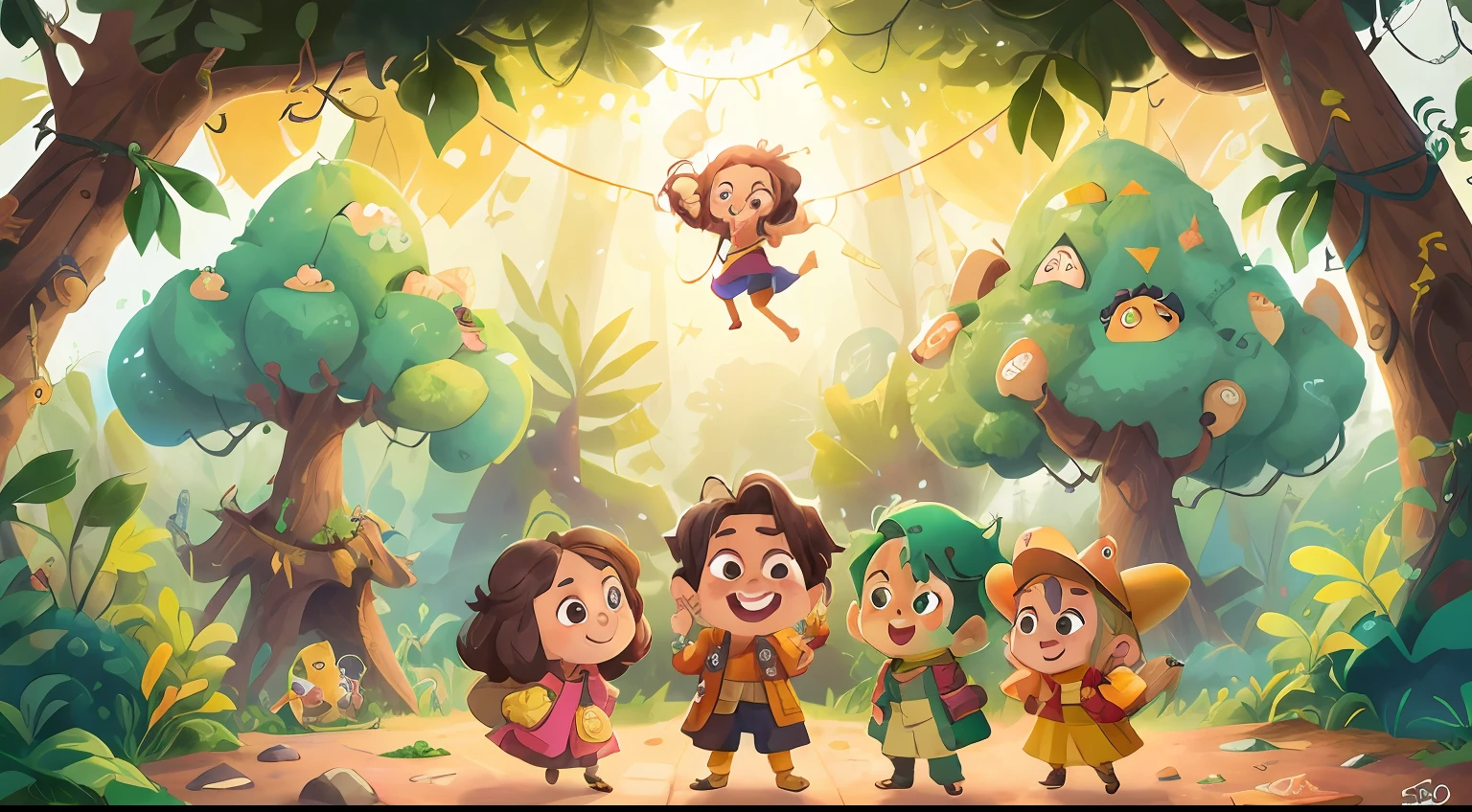 (( grupo criancas felizes,mao aberta rindo feliz feliz, qualidade perfeita,maos fechada, maos dedos abertos, mao toda aberta, foco claro (desordem - casa: 0.8), (obra-prima: 1.2) (realista: 1.2) (pele detalhada: 1.3) (detalhes complexos) (8K)