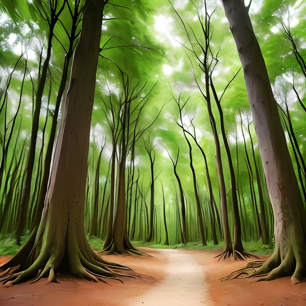 Era uma vez uma floresta encantada, onde viviam diferentes animais e plantas em harmonia. In the heart of this forest, there was a majestic tree called the Tree of Wisdom. This tree had deep roots that spread across the earth, symbolizing the connection between all living beings.