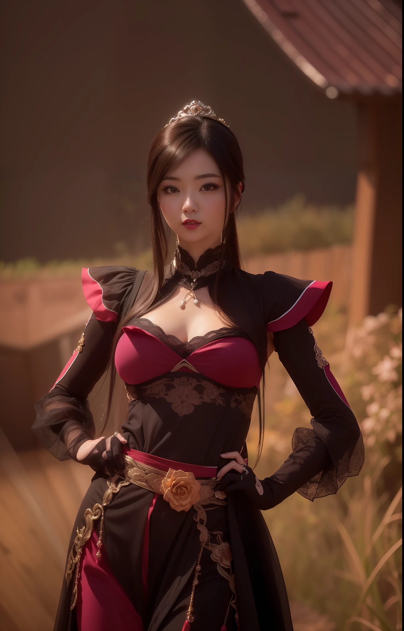 (masterpiece, best quality, extremely detailed 8k, ultra hd, ultra-detailed, highly detailed, highly realistic, ultra-realistic, photo realistic), (1girl:1.5), (beautiful cute Taiwanese, cute JAV idol), (detailed realistic skin), (realistic big breasts), (natural pink lipstick), slender abs,