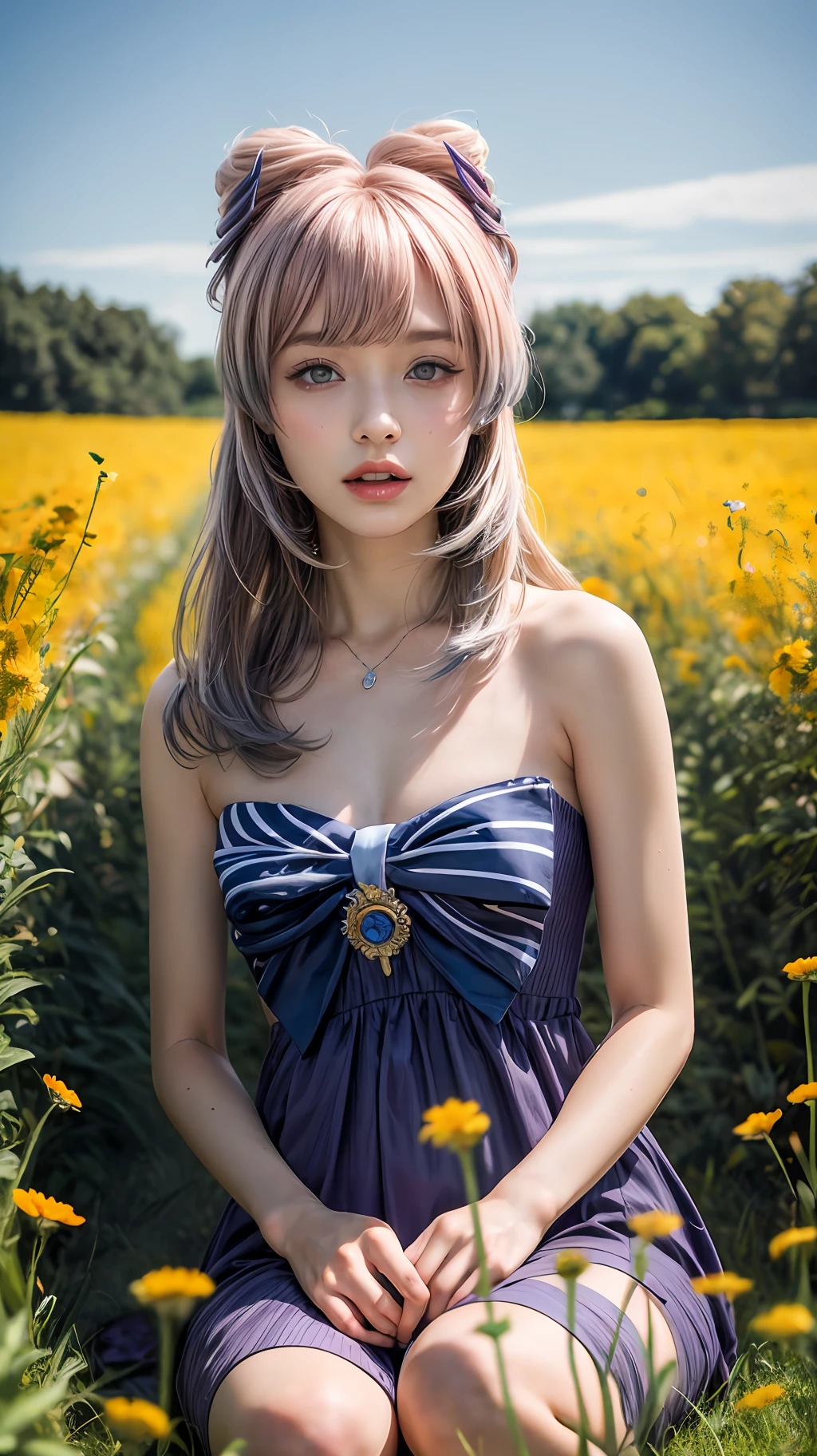 ultra high res, (photorealistic:1.4), raw photo,16K,
(solo,1girl,:1.2),
Flower field, flower, butterfly, kokomidef, kokomirnd,
