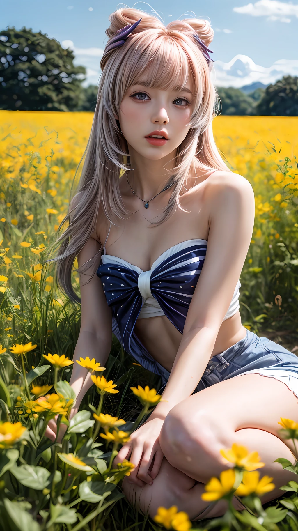 ultra high res, (photorealistic:1.4), raw photo,16K,
(solo,1girl,loli:1.2),
Flower field, flower, butterfly, kokomidef, kokomirnd,