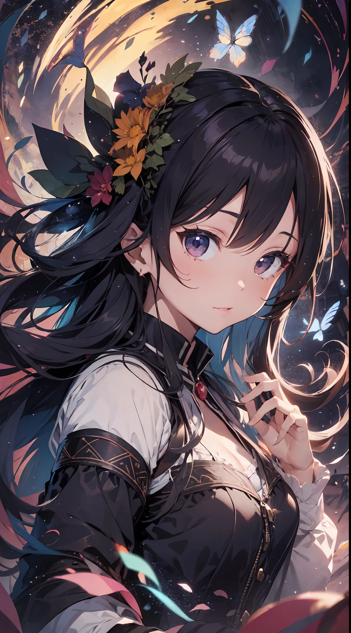 (Master masterpiece、最好质量、highestres、offcial art、Beautifully Aesthetic:1.2)、(Master masterpiece、最好质量、最好质量、offcial art、Beautifully Aesthetic:1.2)、(Master masterpiece、最好质量、最好质量、offcial art、Beautifully Aesthetic:1.2)、(1girl in:1.3)、Heavily detailed、(Fractal Art:1.3)、colourfull、highestdetailed、「Enchanting witch from another world」This painting titled、It depicts a captivating beautiful witch manipulating magic in the castle gardens without limits。The castle spreads out、The garden there is、It creates an atmosphere as if a door to another world has appeared..。
Standing at the center is、Beautiful witch in a sophisticated dress。His face is meticulously drawn.、He has a profound expression on his face, as if he strongly wishes for something.。In her hand is a luxurious wand.、From that wand is emitting mighty magical powers。 The magic cast is、It was released as an explosive force from the tip of the wand.、The energy that reverberates through the garden as a beam of colorful light is very powerful.、A beam of light makes a large trajectory in the sky。
The charm of this painting is、The mighty and enchanting beauty of the witch、ve、It skillfully captures the mystique of the garden.。 、And the witch's facial expressions and movements are very realistic.、It has the power to draw the viewer into the place。
Moreover、the light and shadow production is also stunning。The beam of light emitted by the cane is、Illuminate the gardens and castle、pure、Creates a sense of distance from the visual light source to the witch.。Quality produces realistic images、It can convey visual beauty and story appeal at the same time。
This is、Not only visually appealing works、It is a work that further enriches the visual experience by drawing a story.。 」We are thinking about the theme to the fullest。The images are very realistic and、Very detailed and、Must be a high resolution 16k。Sony F and 24-105mm f / Use a Sony Alpha 4 mirrorless camera with 1G OSS lenses。ISO sensitivity to 32,000、Shutter speed 1/Set to 125 se