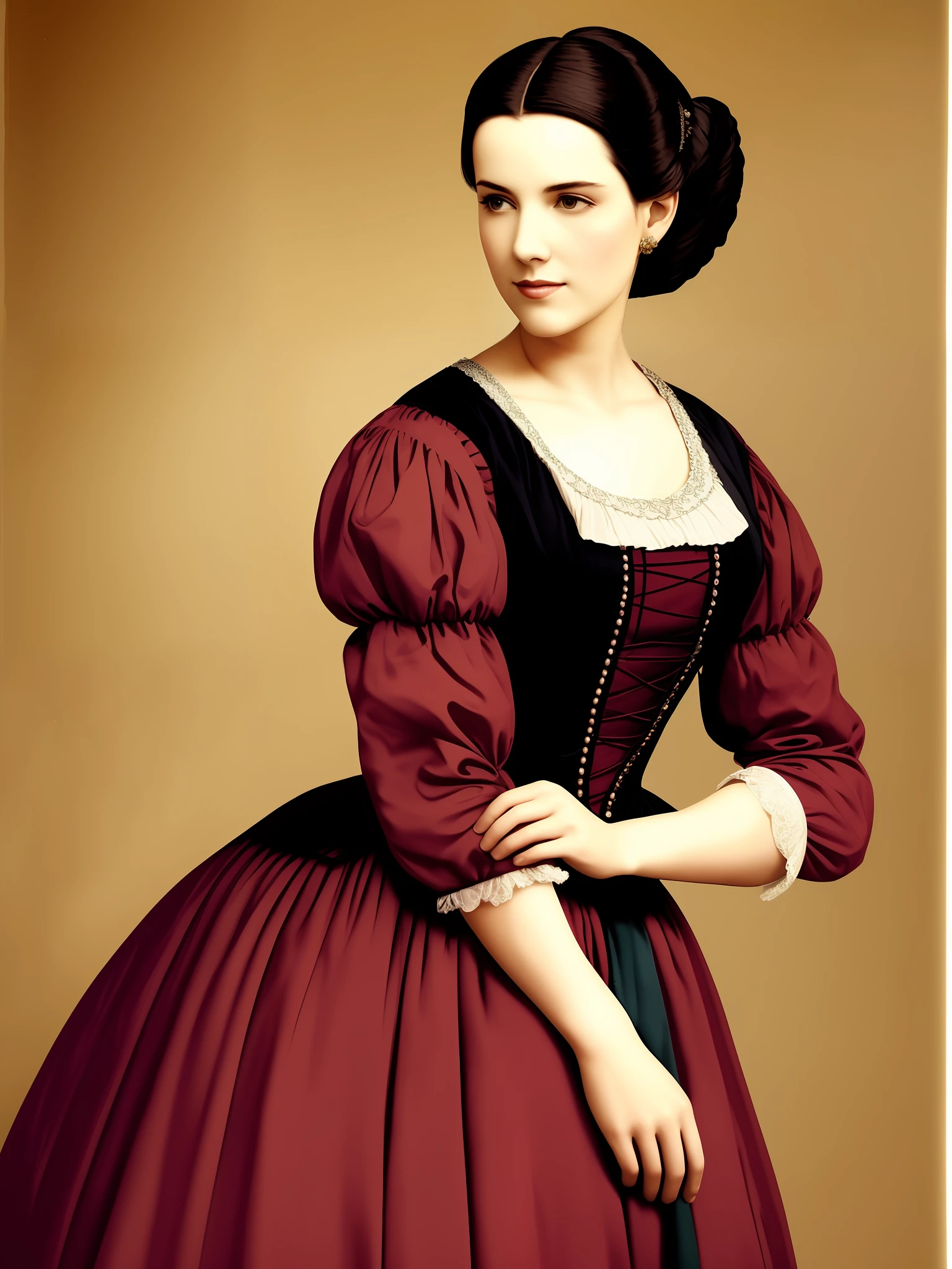 Beauty in period costume