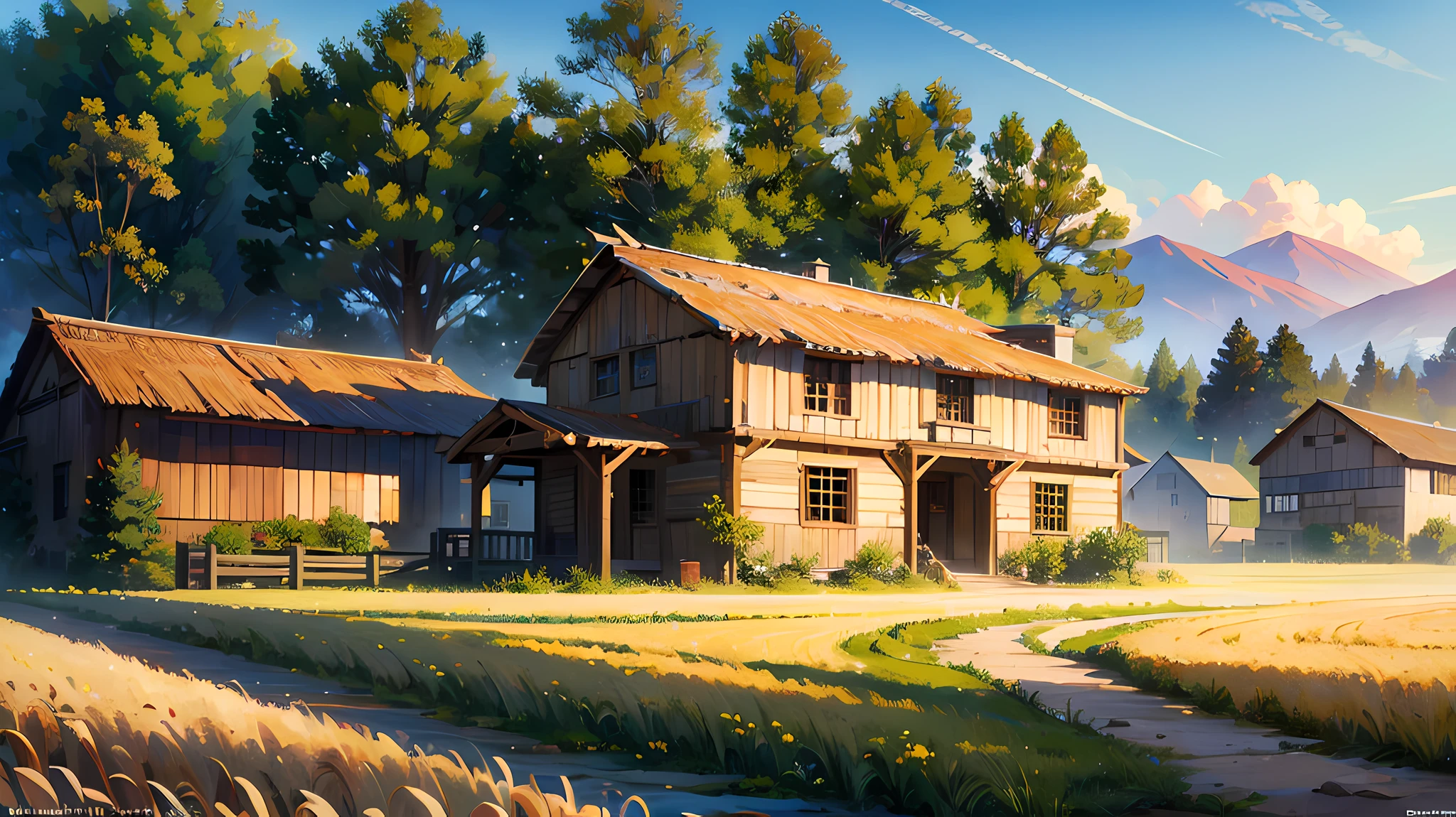 A serene place, very pleasant, beautiful, calm and beautifully landscaped. photorealistic, 8k uhd, studio quality, ultra realistic, maximum detail, large scale, postprocessing, photorealistic, photorealistic, photoshop, photography, detailed, cinematic lighting, landscape, panorama, scenery, ray tracing, cinema4d