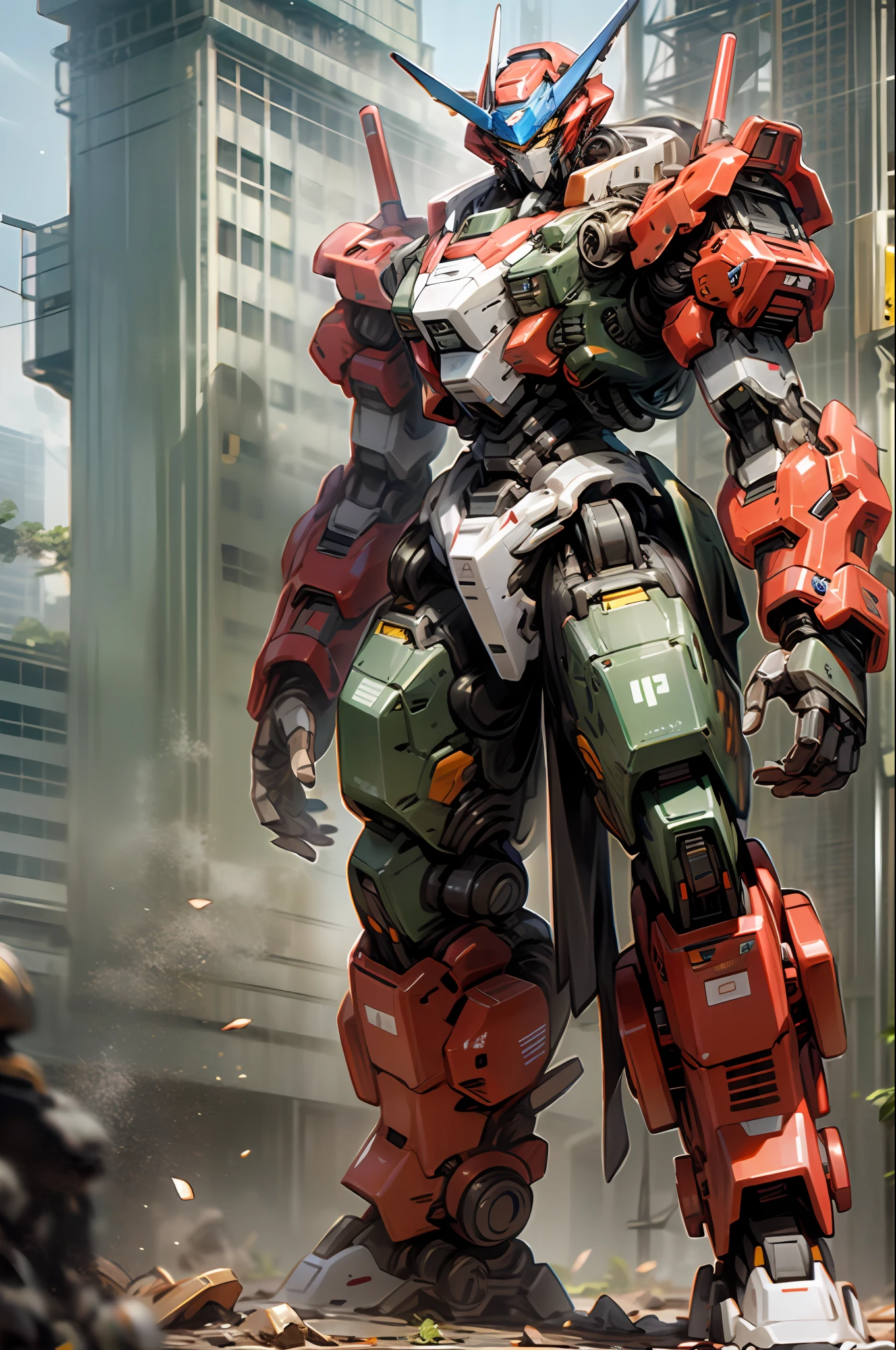 mechs,Red,super detailing,large tall,Transformers