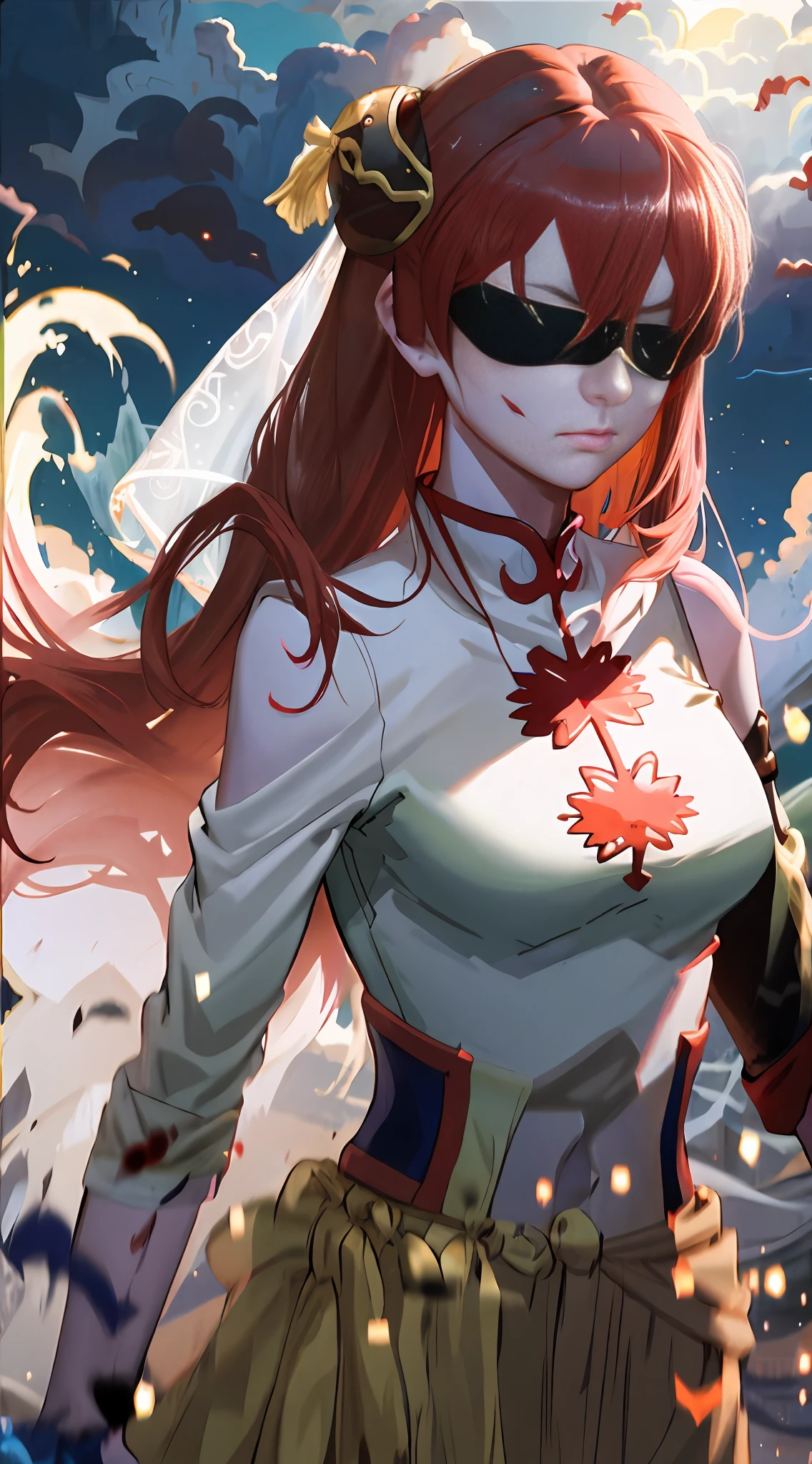 blindfolded eyes,