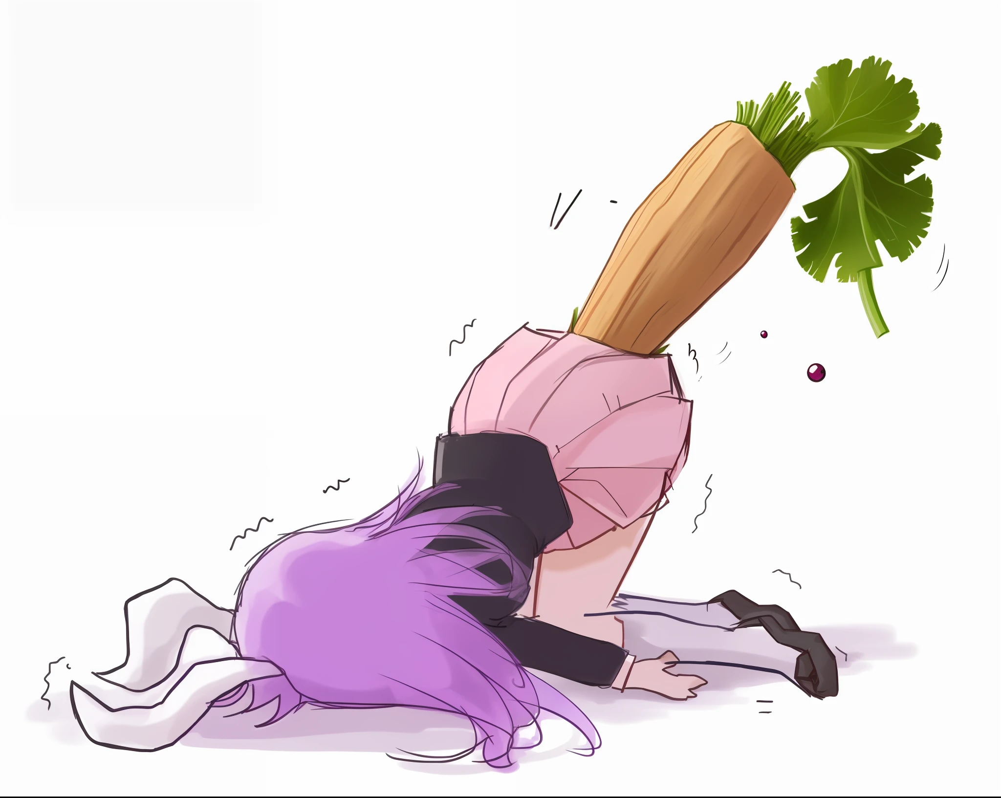 Replace the turnip with a stick half-inserted