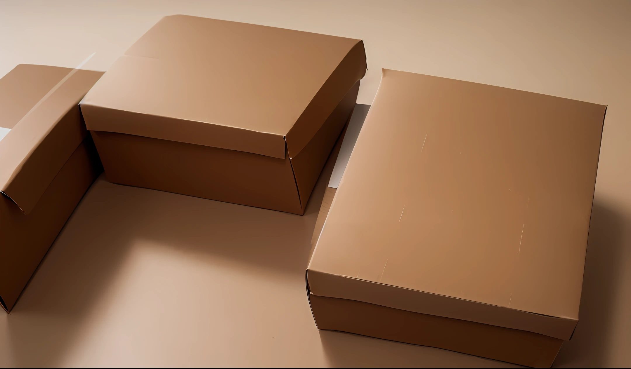 Thin rectangular cardboard packaging brown brown color