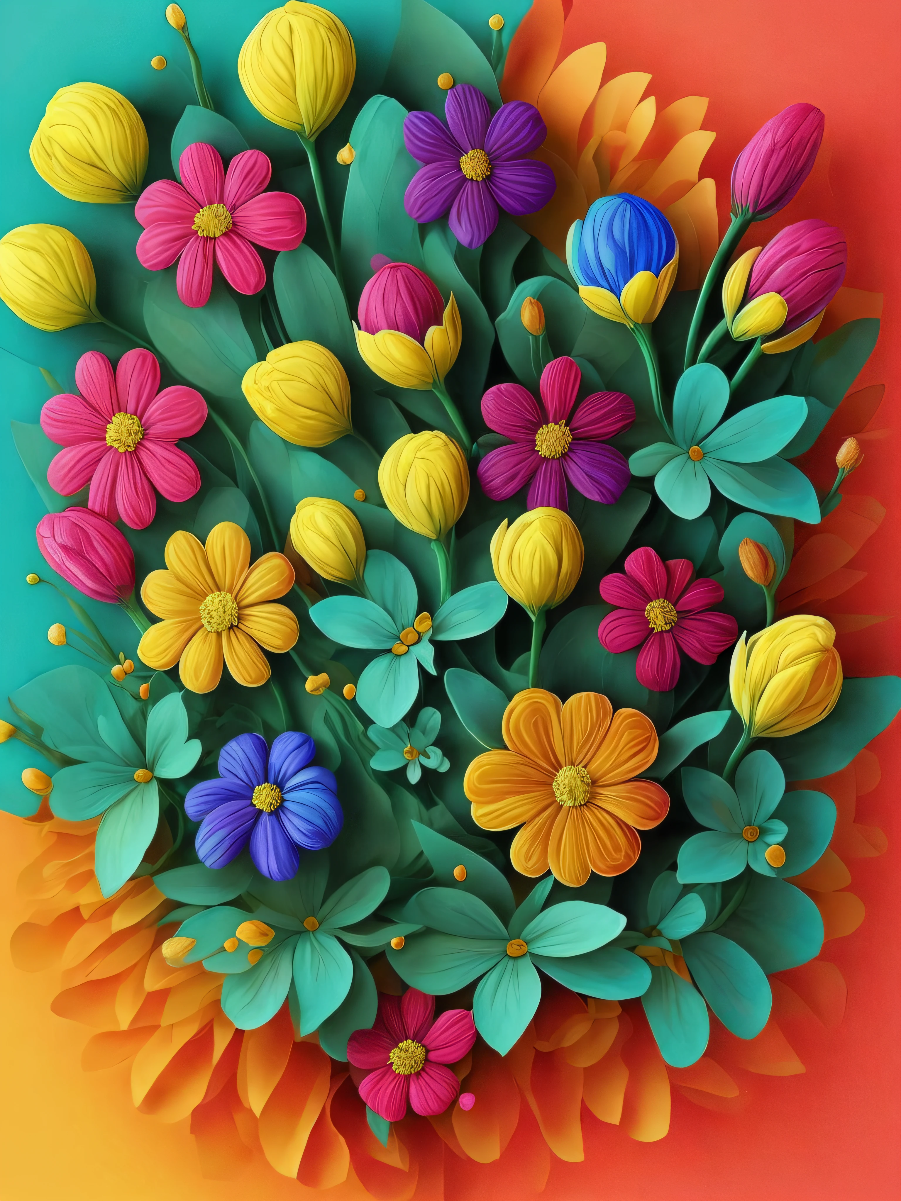 Flores abstratas