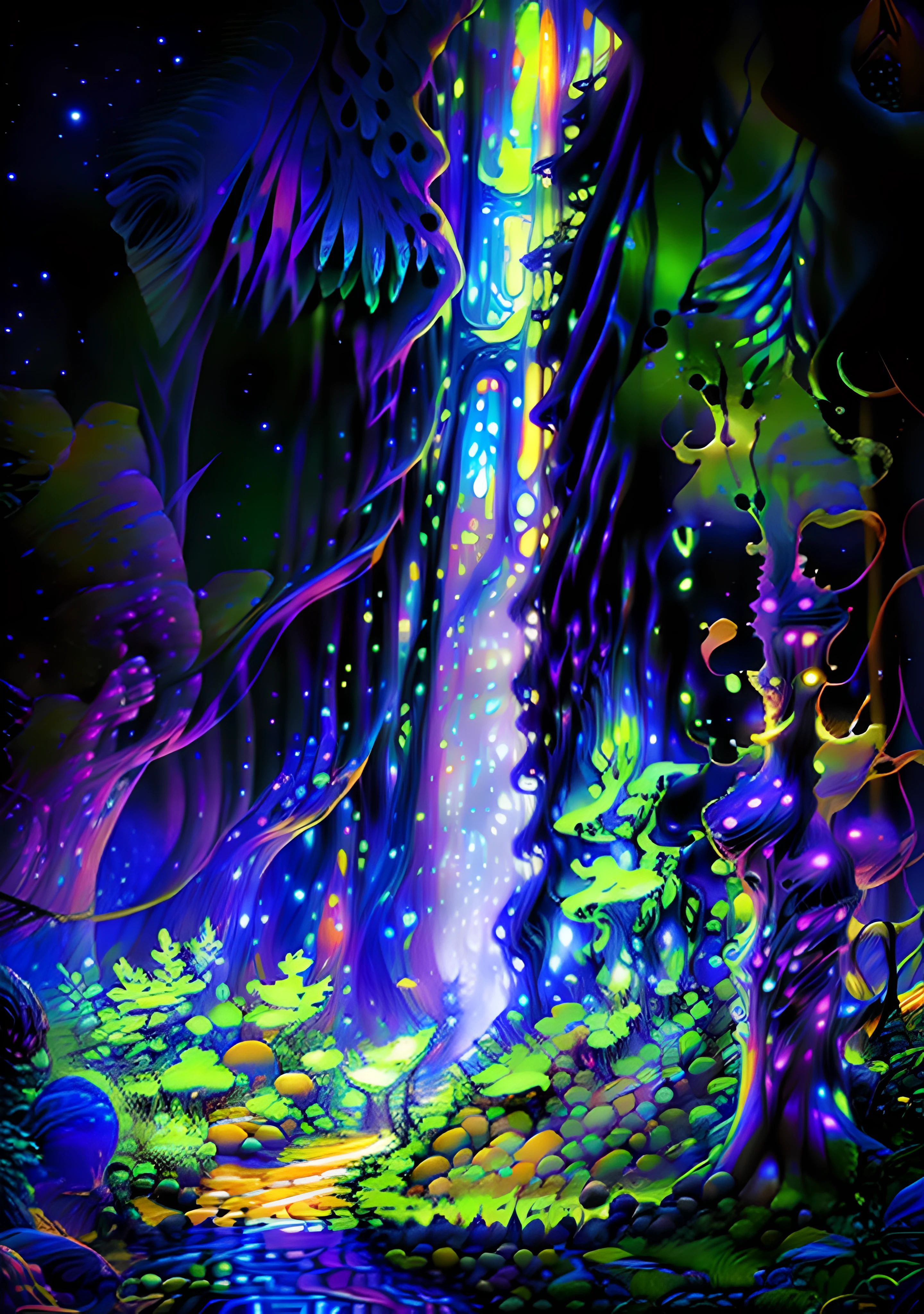 masterpiece, beautiful psychedelic entropy,best surreal masterpiece, top quality, best quality, official art, beautiful and aesthetic:1.2) , blue skin godess and god standing on top of a mountain top holding eachother ,whole body and legs,below are a eguptian sphinx and pharao,many stars and galaxies in the background ,extreme detailed,colorful,highest detailed, official art, gold leaf ,glitter art ,unity 8k wallpaper, ultra detailed, beautiful and aesthetic, beautiful,fractal art, mystical and otherworldly, with intricate fur and piercing eyes, in the breathtaking mountain landscape of NCWinters ,alex grey ,psychedelic, dmt PsyAI