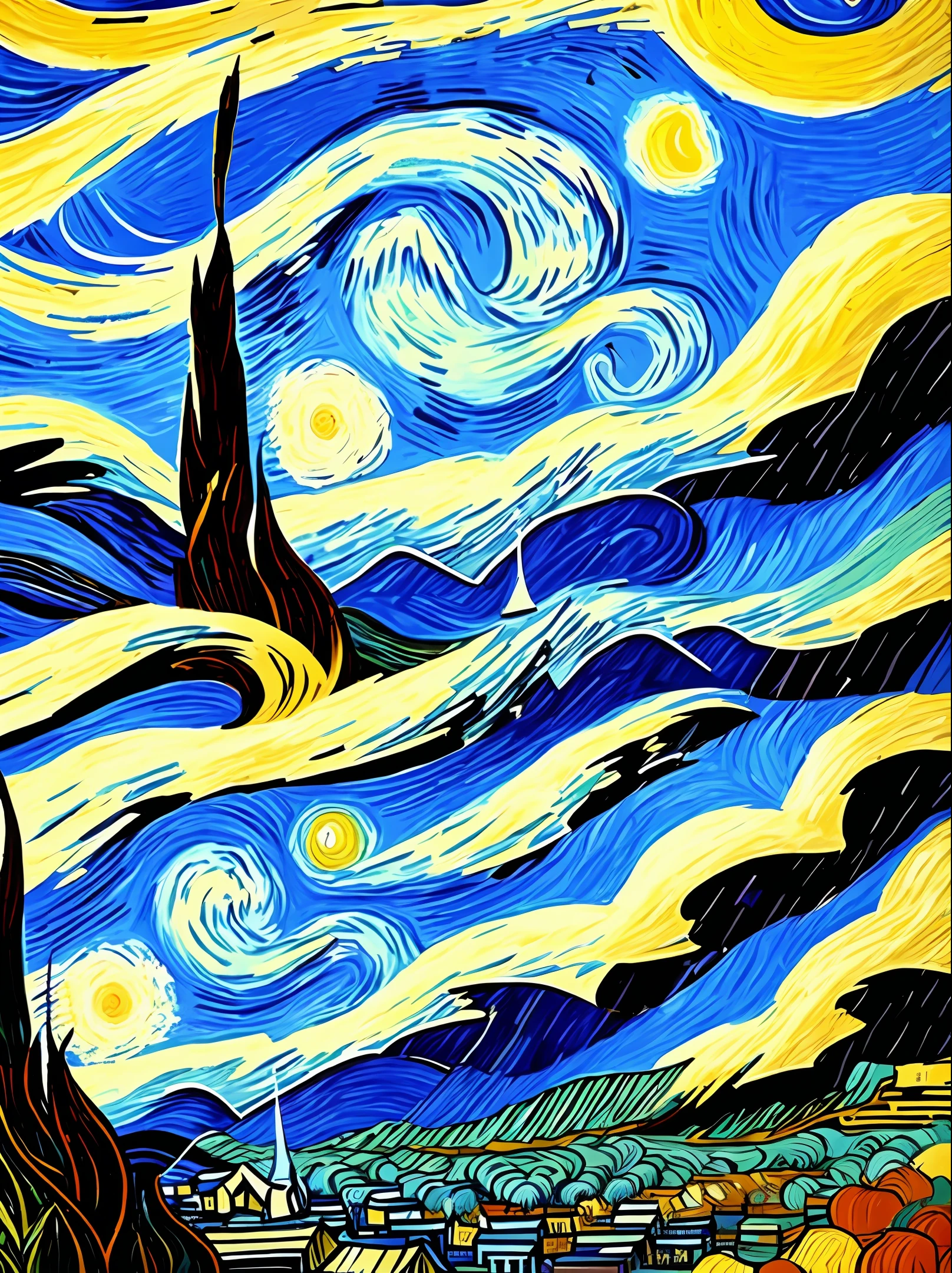 Van Gogh，Kanagawa Tonamiri