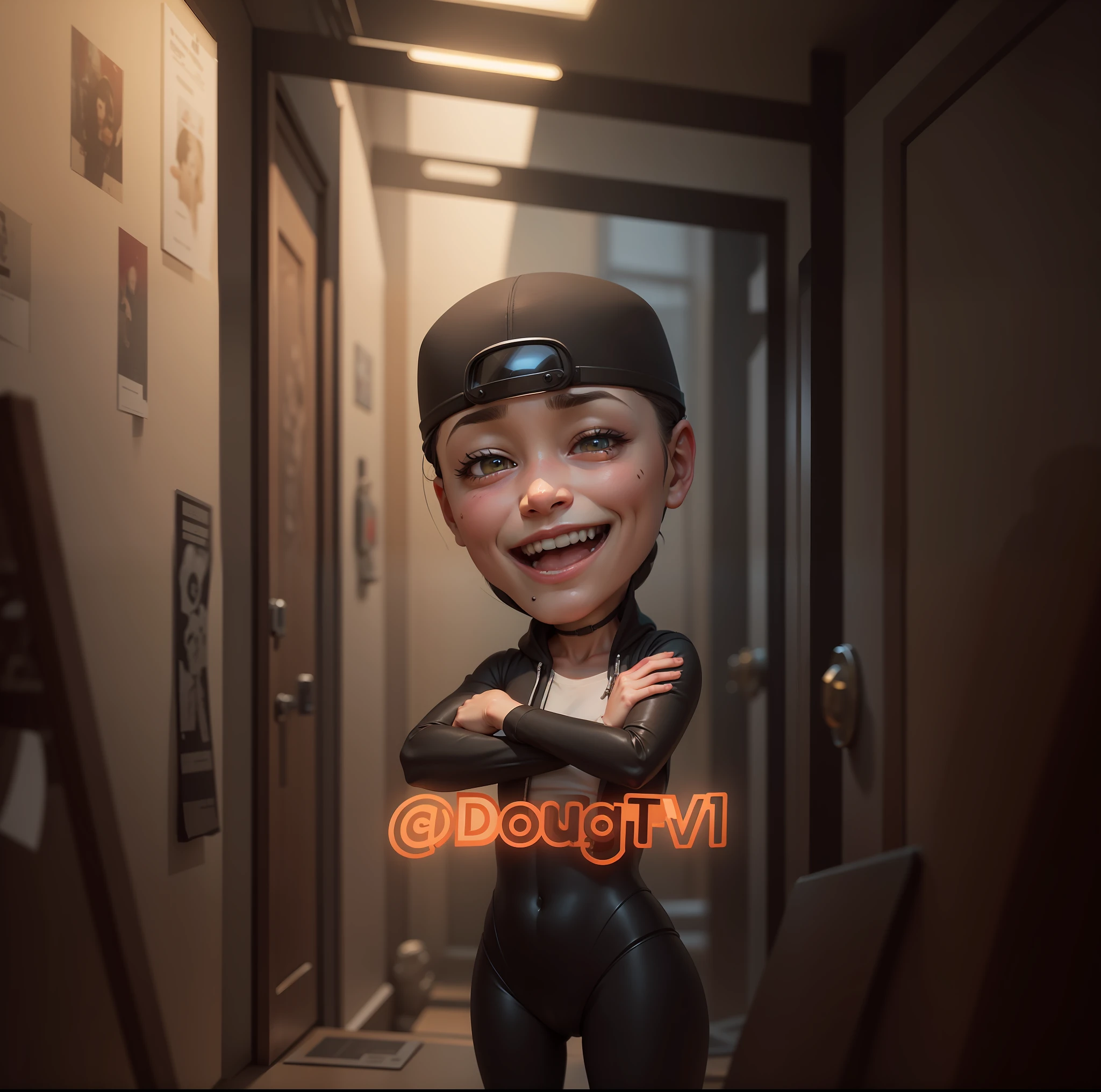 CBZBB, DougTV1, personagem, Feliz, pequeno, majo, Arte Dougtv1, Artstation on trend, arte digital, circunstanciado, fofo, Realistic, Humanoid, character, tiny, Cinematic sho, cinematic lights, DougTV1, Parece Feliz