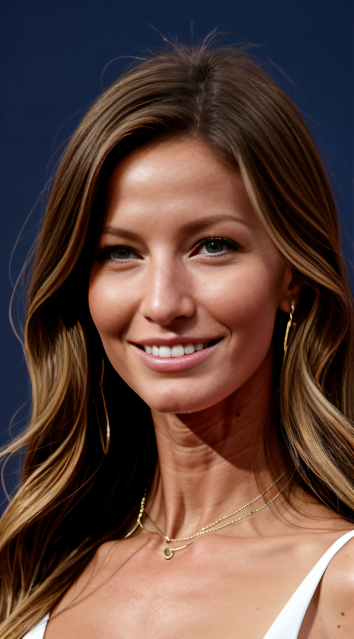 Gisele Caroline Bündechen, (atriz), nasceu em 20/07/1980, sign Cancer, altura 1,8m, peso 55kg, pele Branca, closeup no olhos azuis, cabelos loiros e longos, busto 89cm, cintura 58cm, quadril 89cm
