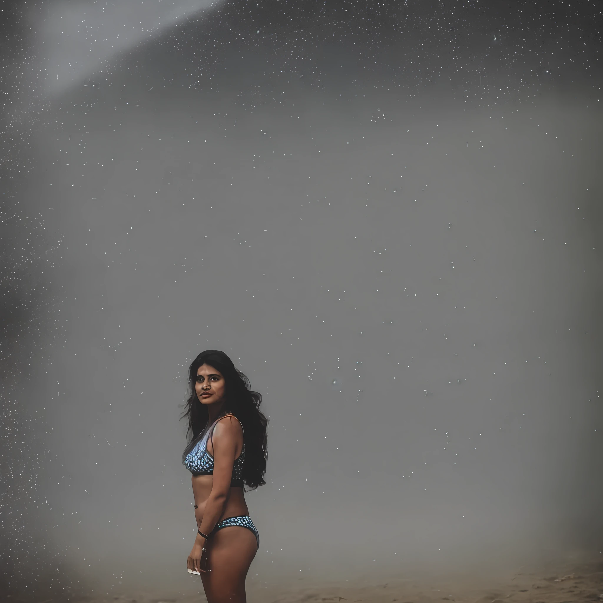 an analog  style photo of an Indian woman , wearing a bikini


Full body shot center frame , soft, focus photography dust motes light particles daylight infinity wall high_iso ISO1600 depth of field  50mm,  nikon F3