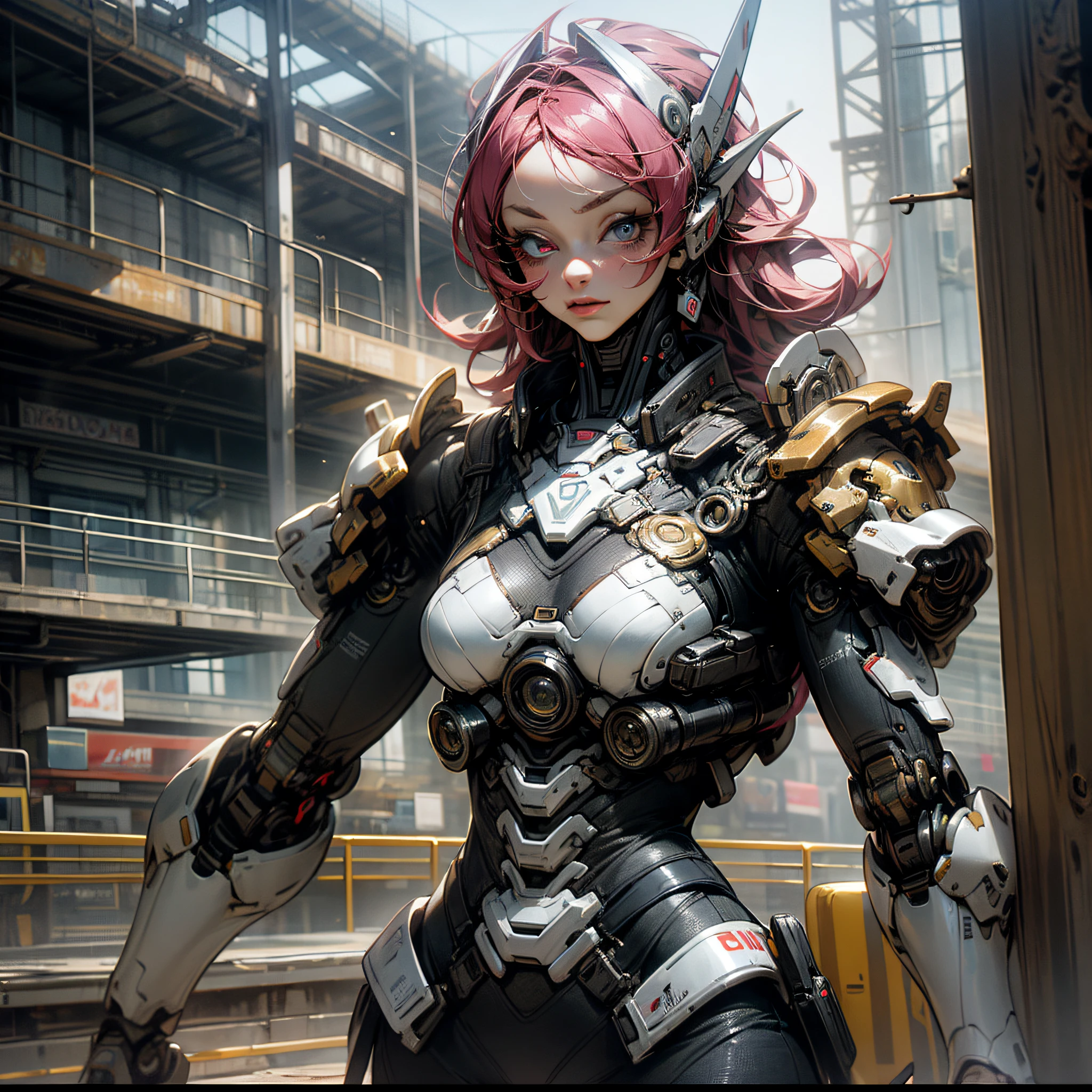 jennifer la mujer mecanica: guerrera de combate, con sus grandes ojos y su cuerpo metalico de cyborg se encuentra en la ciudad de zalem --auto